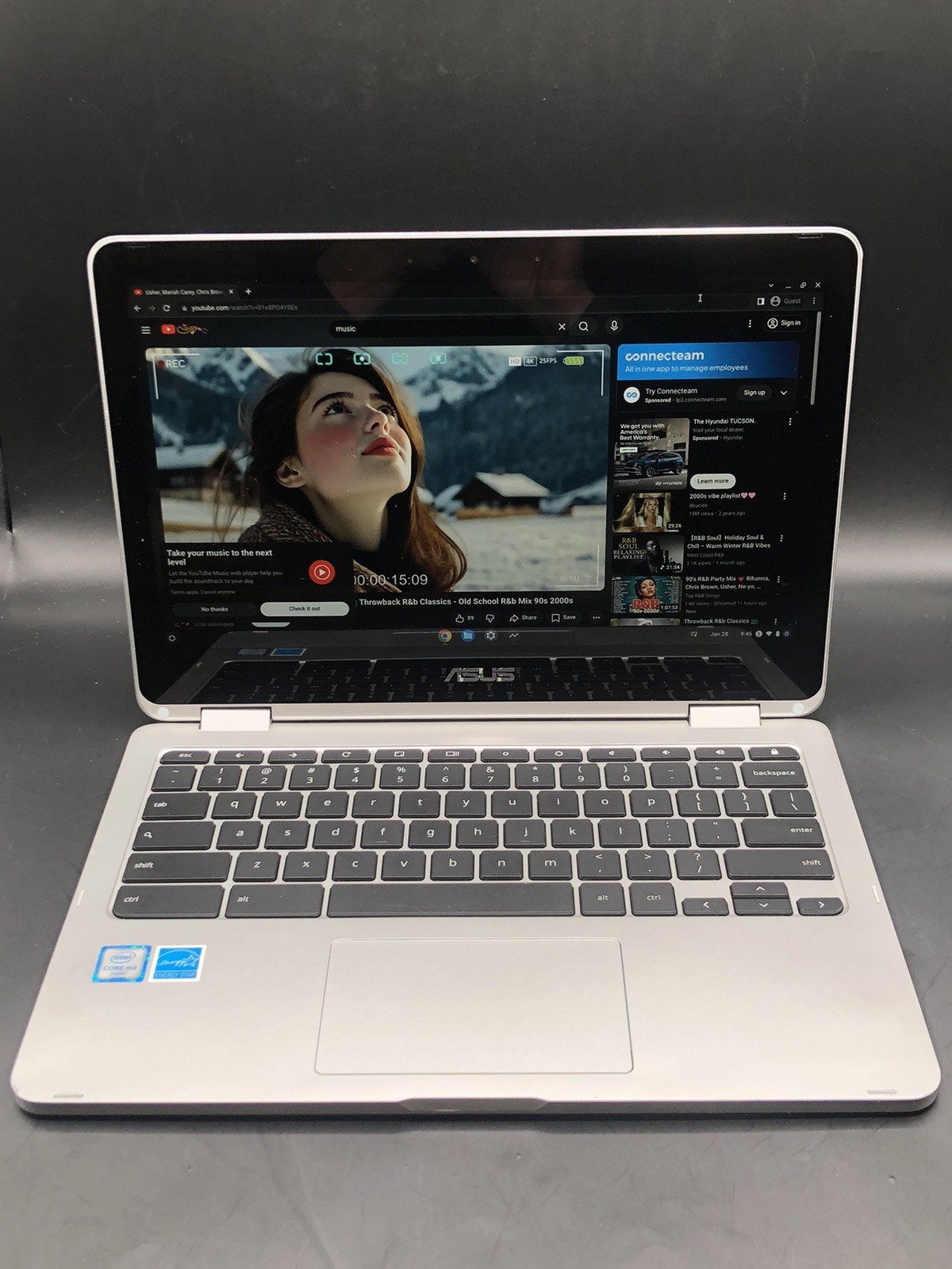 Asus Chromebook Flip C302C 12.5″ Intel Core M3-6Y30 4GB RAM Good Working Tested