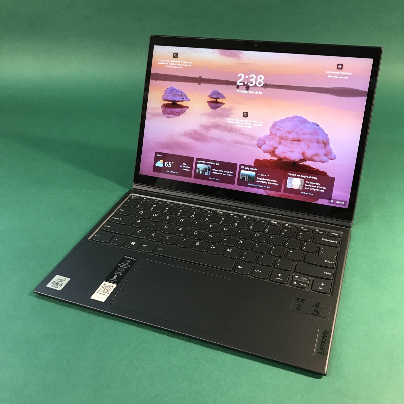 Lenovo Yoga Duet 7 Intel i5-10210U @ 1.6 GHZ 8GB RAM 512GB NVME Windows 11 Pro