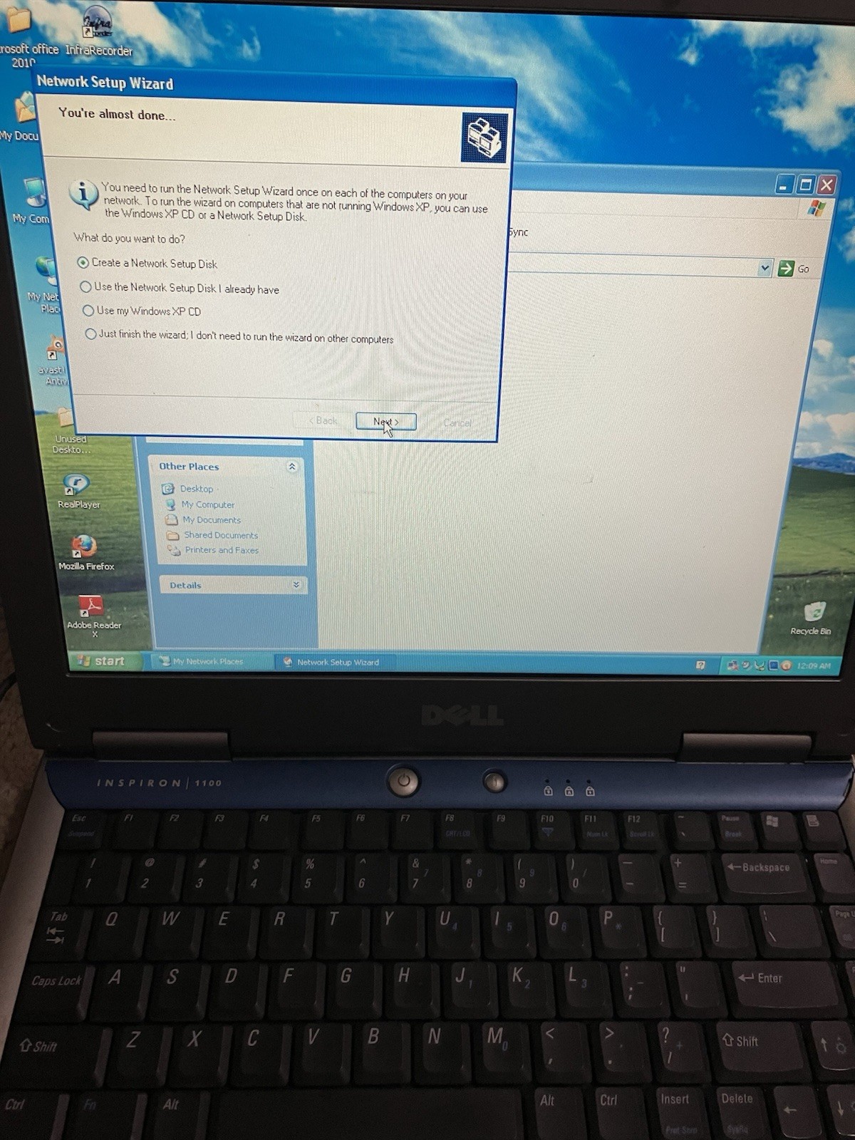 Dell Inspiron 1100 Windows XP Vintage Laptop