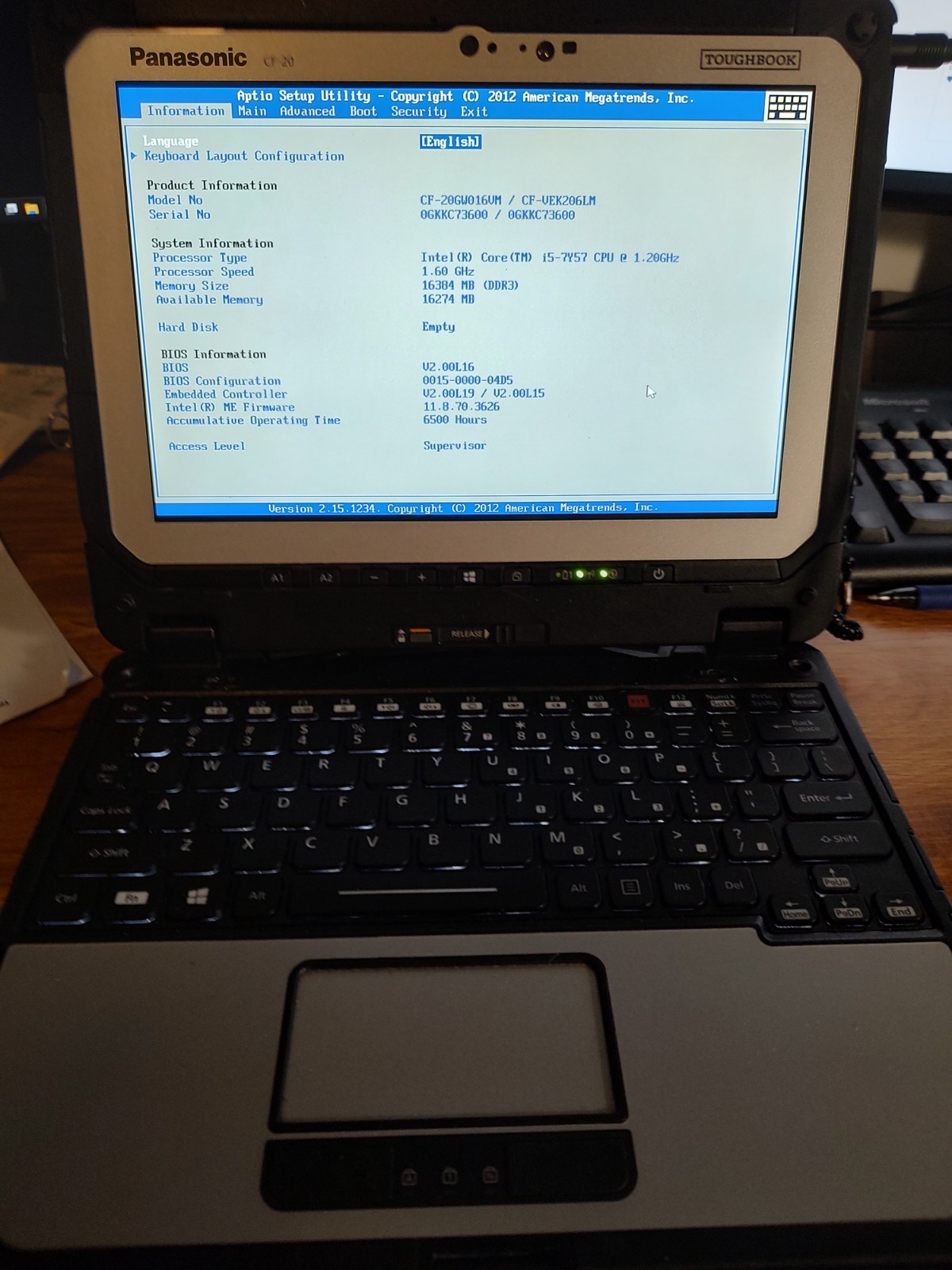 panasonic cf-20 toughbook