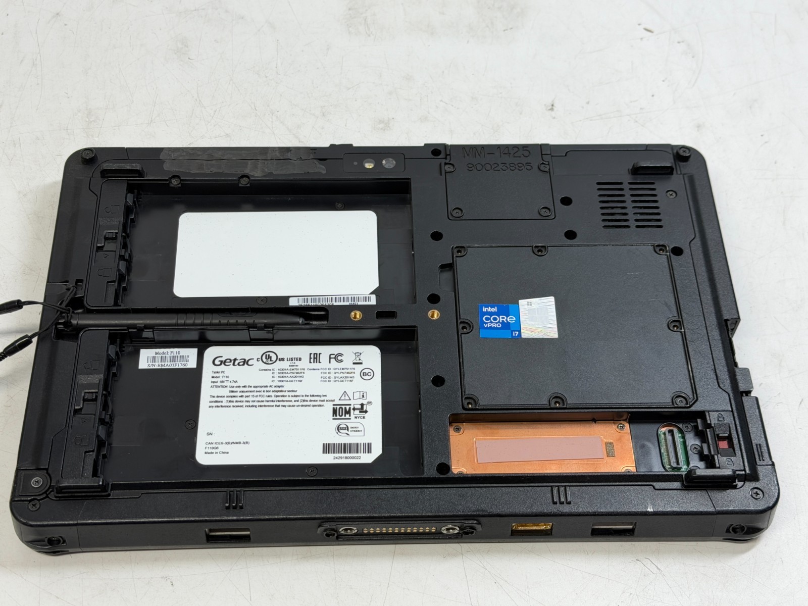 Getac F110 G6 11.6″ i7-1165G7 8GB RAM NO SSD/BATT/AC BIOS LOCKED PARTS