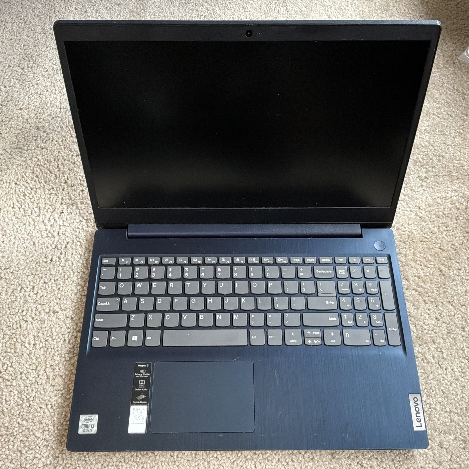 LENOVO IDEAPAD 3-15I1L05 (81WE) i3, 10th Generation – FOR PARTS / REPAIR