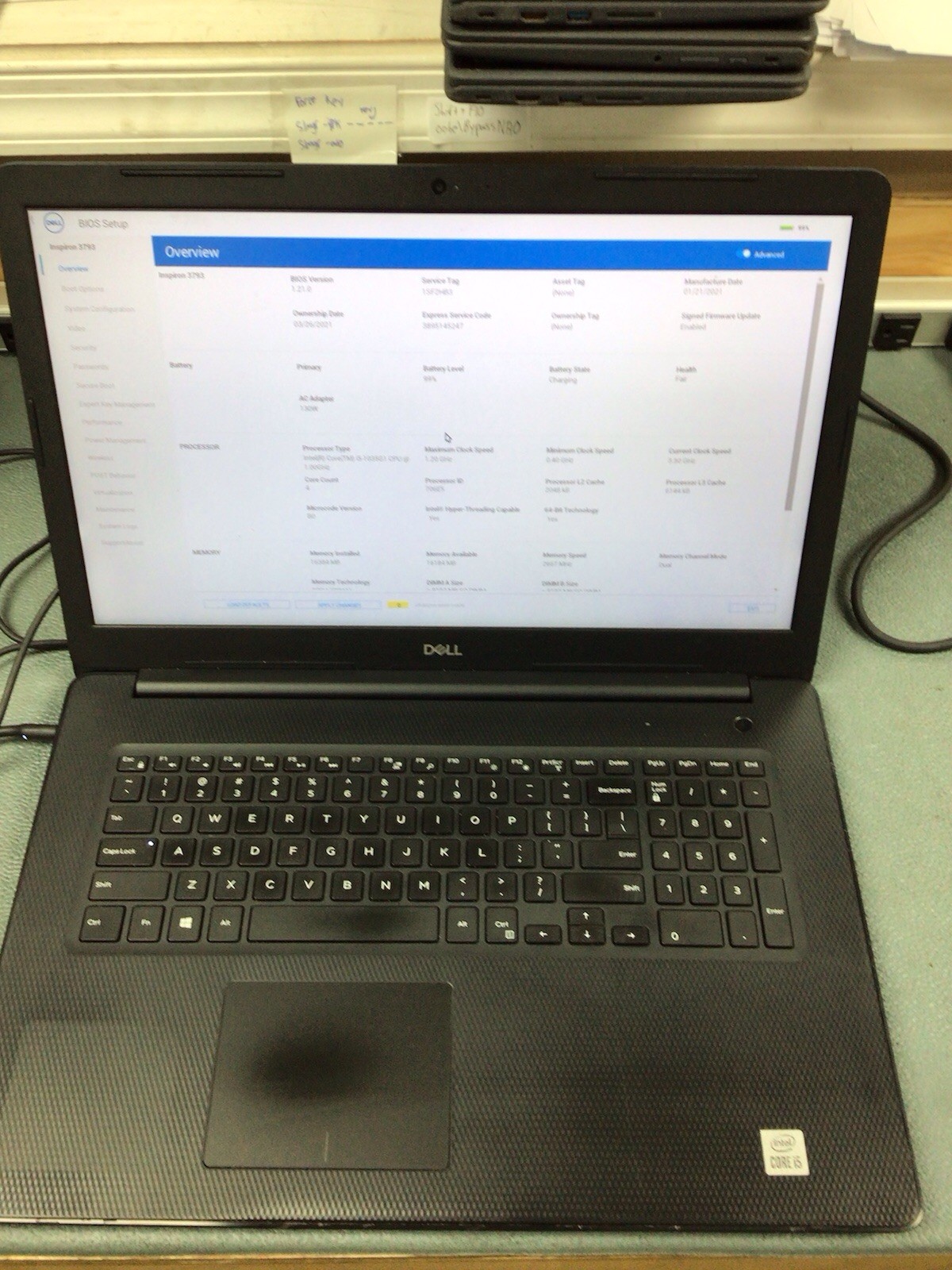 Dell Inspiron 3793 AS IS | 17.3” | i5-10th 1.0GHz | 16gb RAM | No Drive/OS/AC