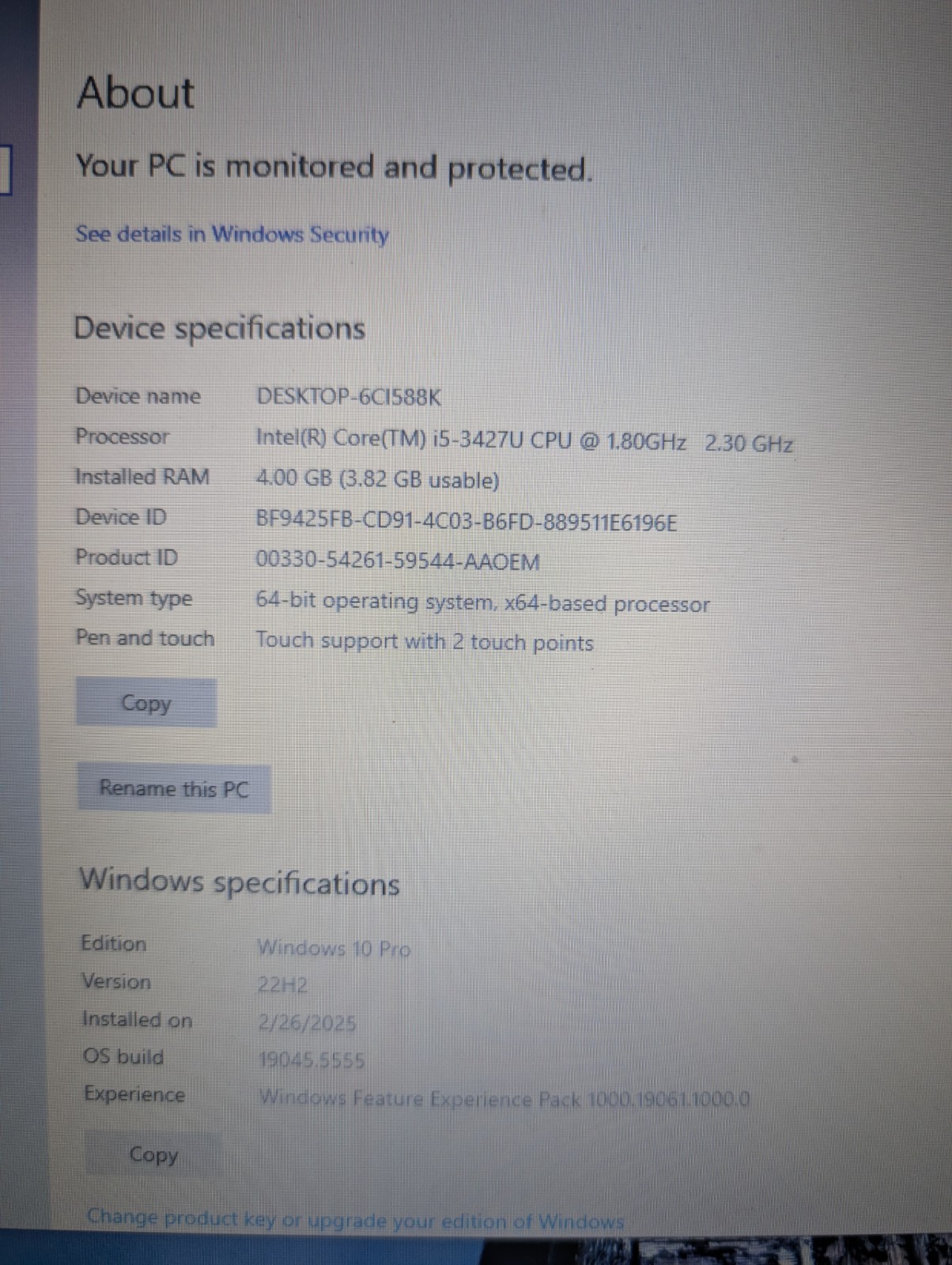 Lenovo ThinkPad X1 Carbon i5-3427 4GB 256GB SSD, BKLT KB Win 10Pro AC Adapter