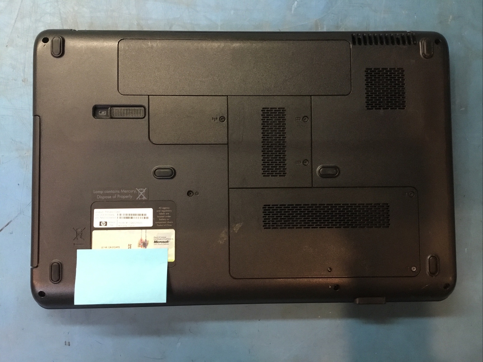 Compaq Presario CQ60 AMD Athlon Dual-Core 2.0GHz, 2GB RAM, 250Gb HDD, Win 10- J1
