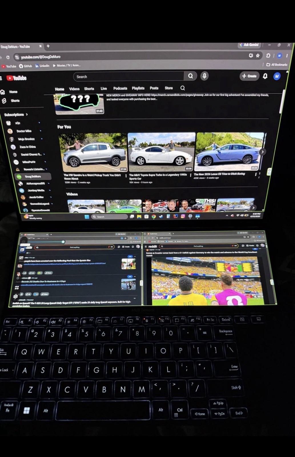 Asus Zenbook Pro 14 Duo Oled UX8402VV 14.5″ i9-13900H RTX 4060 32GB RAM