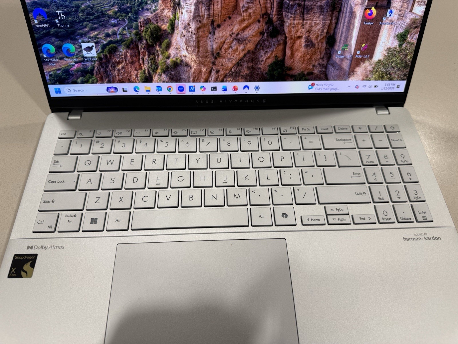 ASUS Vivobook S 15 S5507QA Snapdragon X Elite 32GB RAM 1.82TB SSD 15″ Silver
