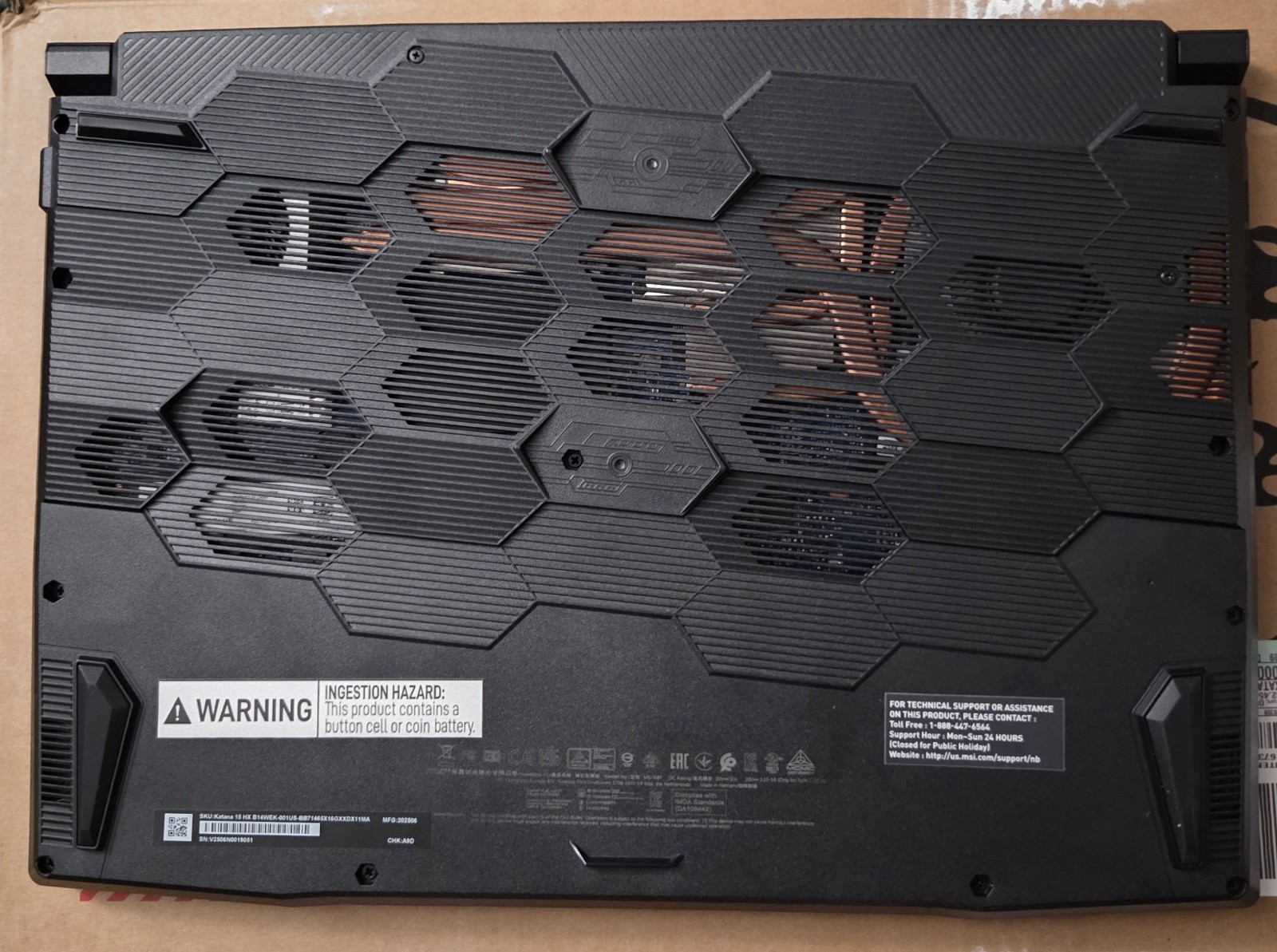 MSI Katana 15 HX Laptop