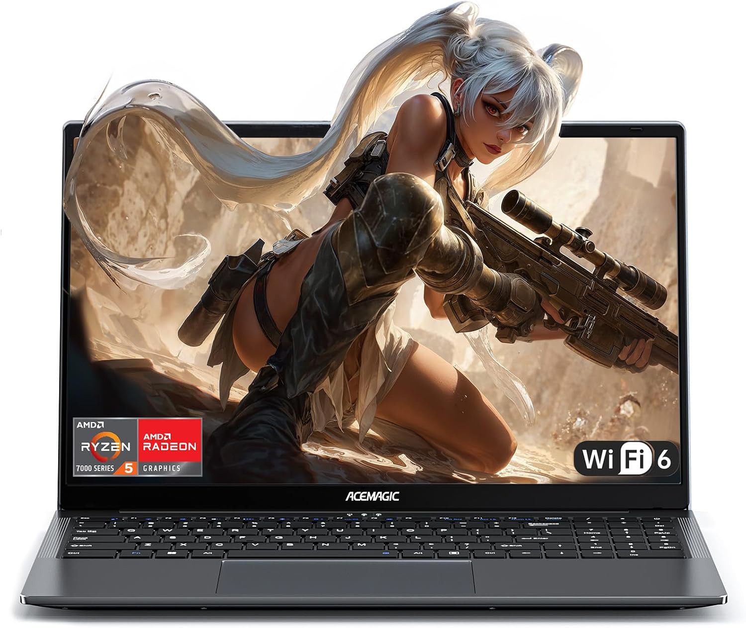 ACEMAGIC 15.6″ FHD Laptop AMD R5 7430U 16GB DDR4 RAM 512GB SSD WIFI 6 Win11 PRO
