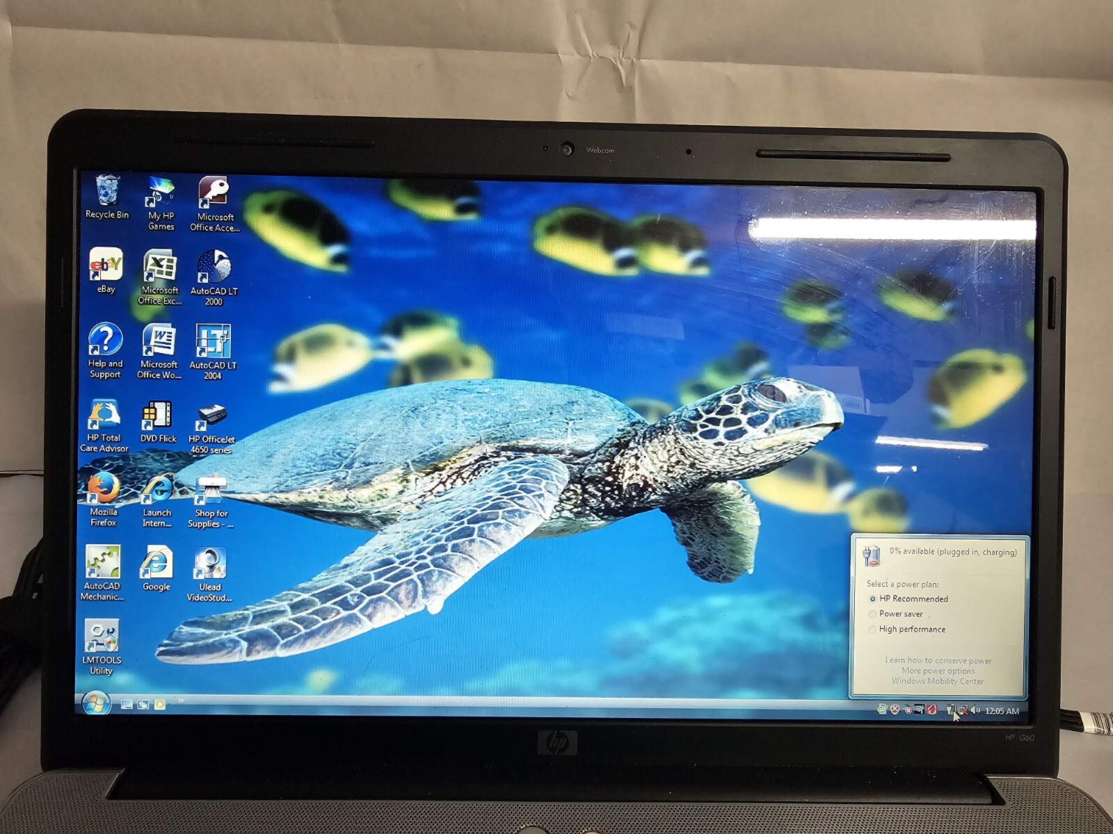 HP G60 Laptop 16″ Notebook AMD 3GB RAM 320GB HDD Windows w/ Charger TESTED WORKS