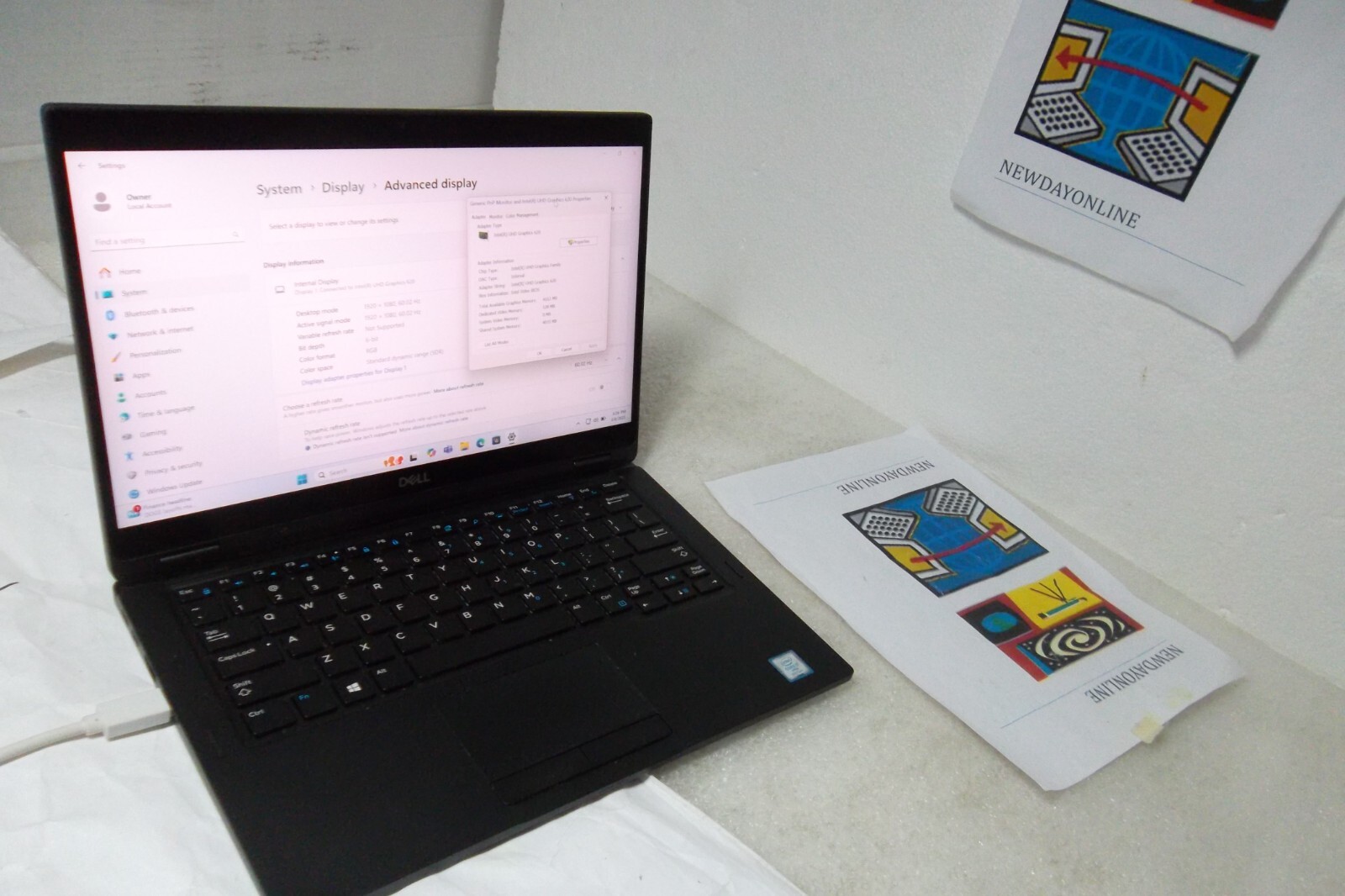 Dell Latitude 7390 2-in-1 Intel i7-8650U 8GB Wi-Fi BT 256GB Webcam 1080p Touch