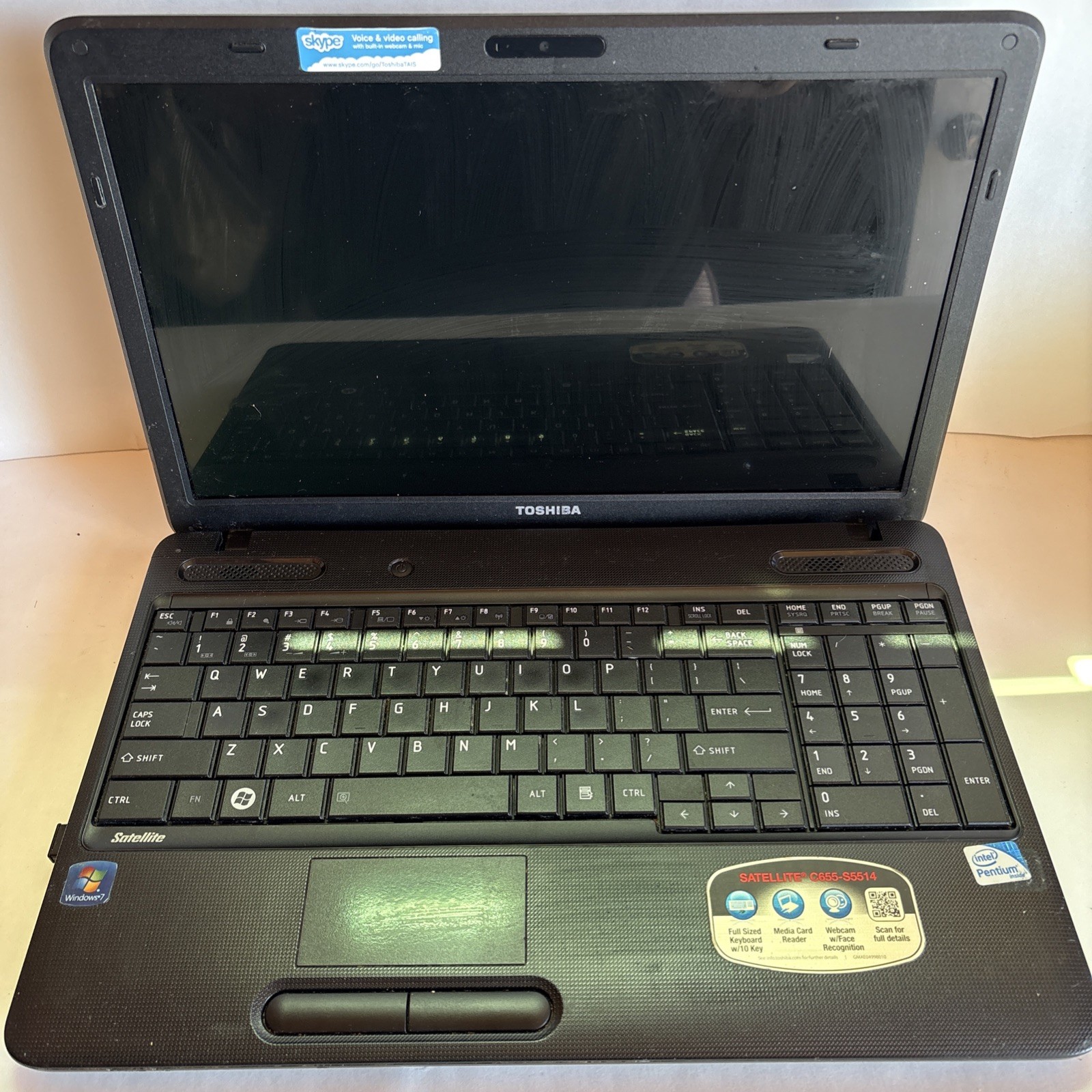 TOSHIBA SATELLITE C655- S5514 – FOR PARTS