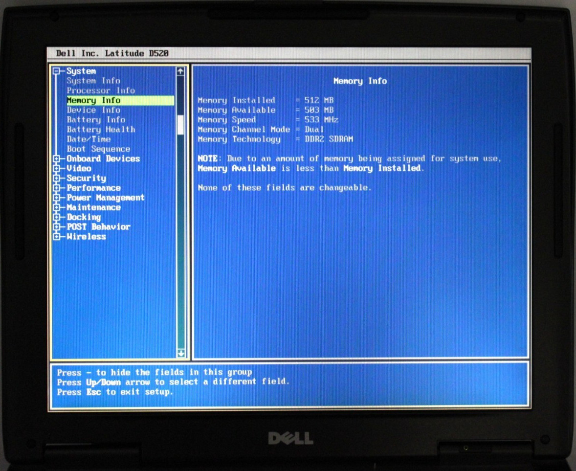 Dell PP17L2 2 Duo-T2300@1.7GHz NO RAM STORAGE OR OS *USED/TESTED*