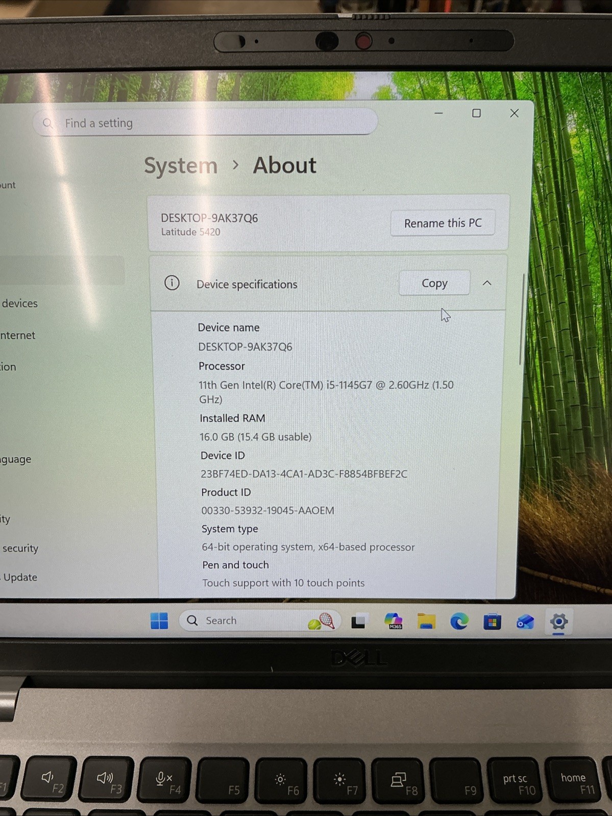 Dell Latitude TOUCH 5420 Laptop 14″ i5-1145G7 16GB 256GB SSD Win 11 PRO