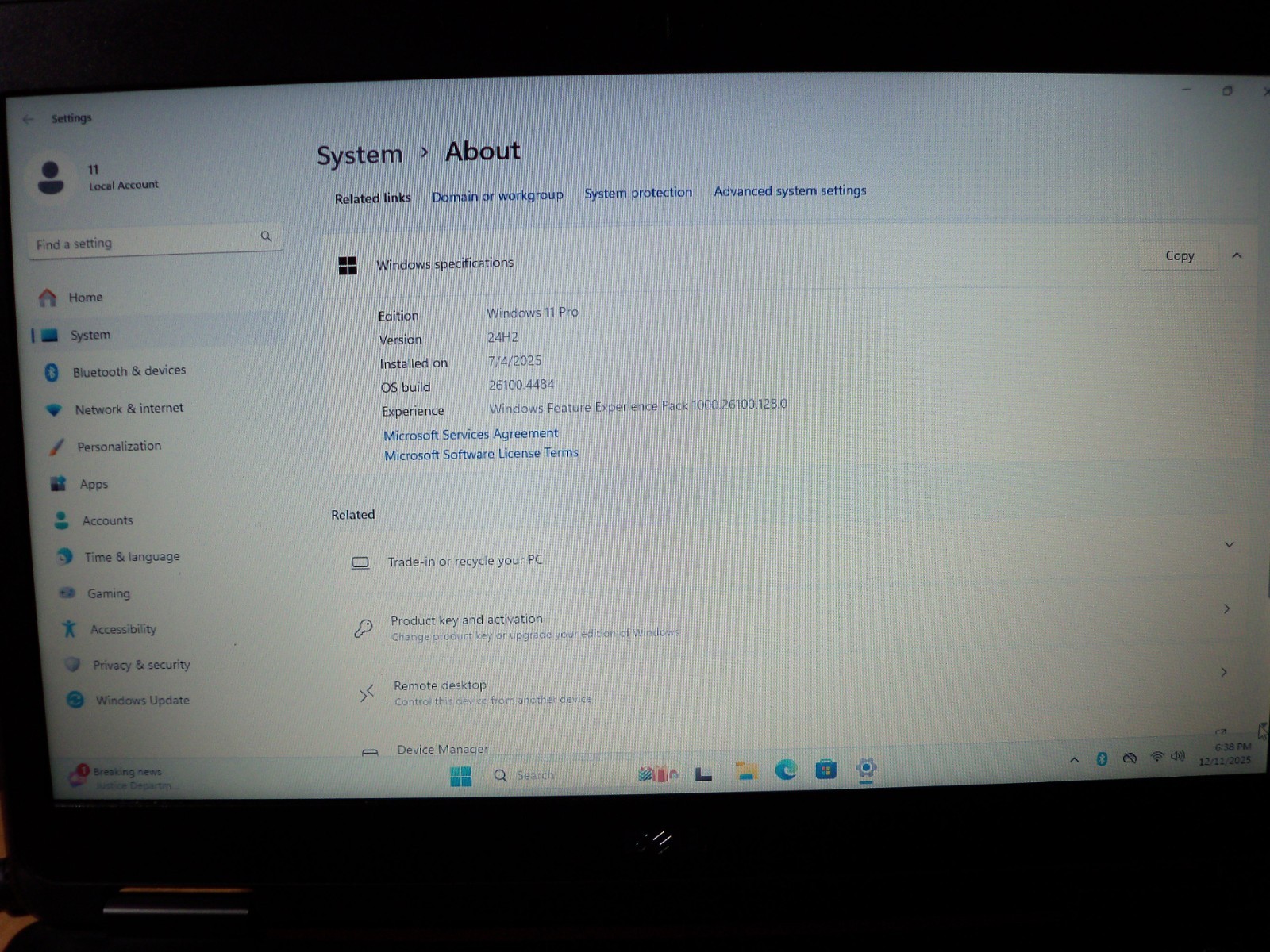 Dell Latitude E5440 Intel i5 Windows Pro 11 8GB RAM 500GB HDD No Battery No AC