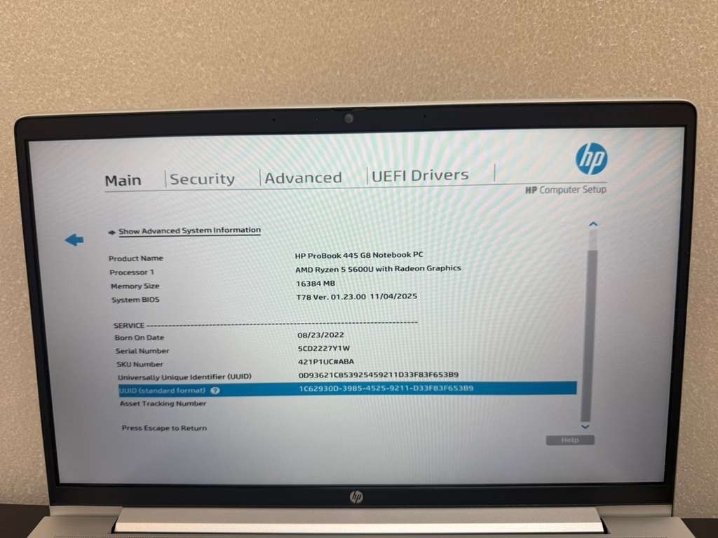 HP ProBook 445 G8 14″ | AMD Ryzen 5 | No Battery | 8GB RAM| BIOS Locked