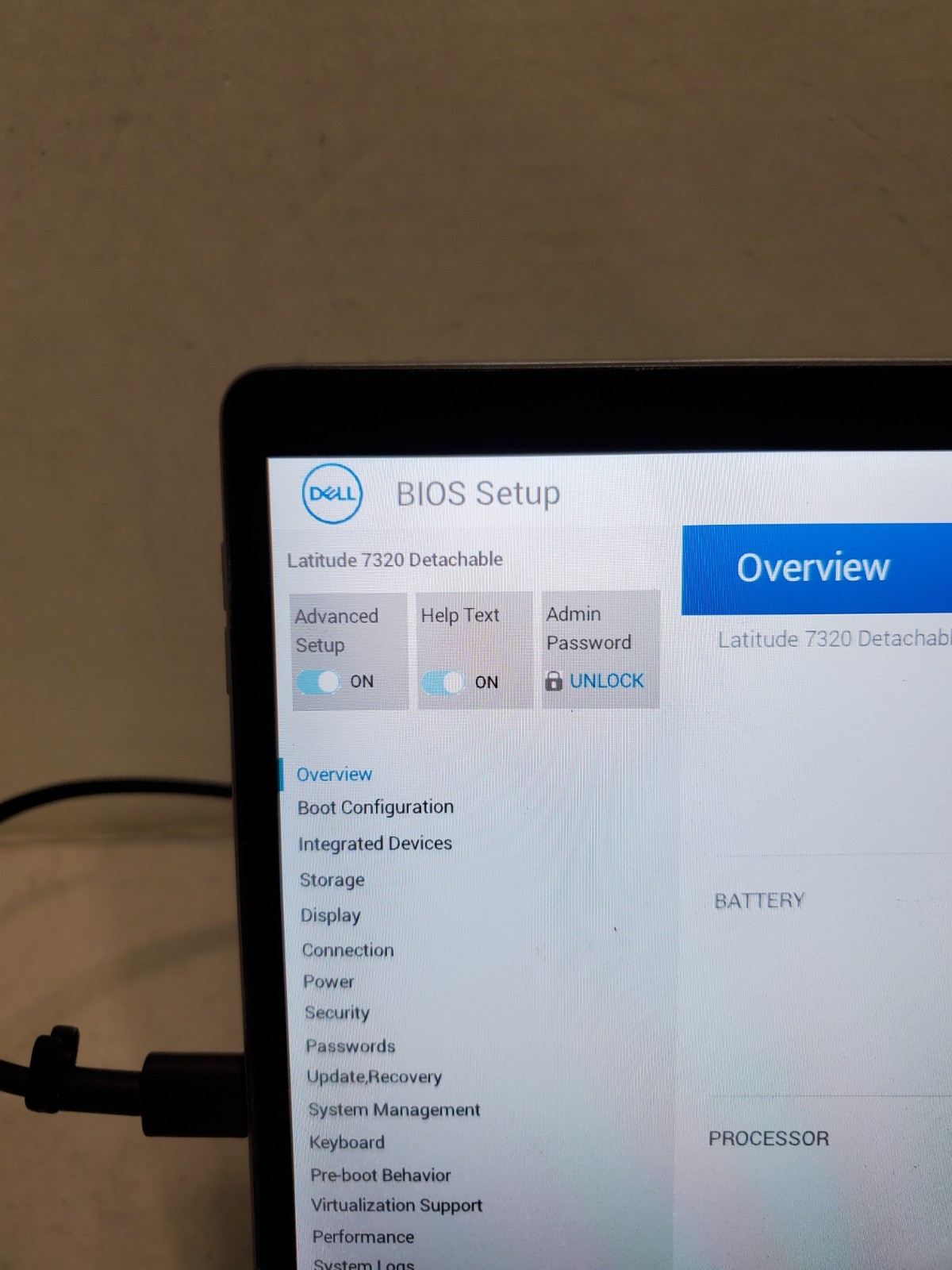 Dell Latitude 7320 Detachable I5-1140G7 8GB No SSD/OS! NO KEYBOARD BIOS PW! #69