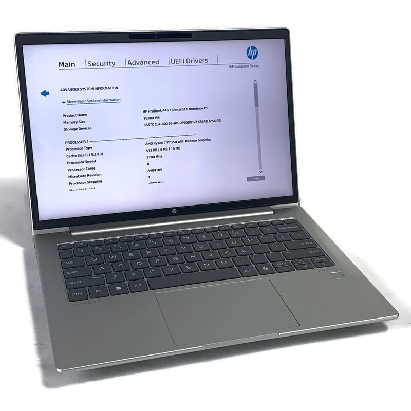 HP ProBook 445 G11 14″ Laptop Ryzen 7 7735U 2.7GHz 16GB 256GB NVMe SSD – Win11