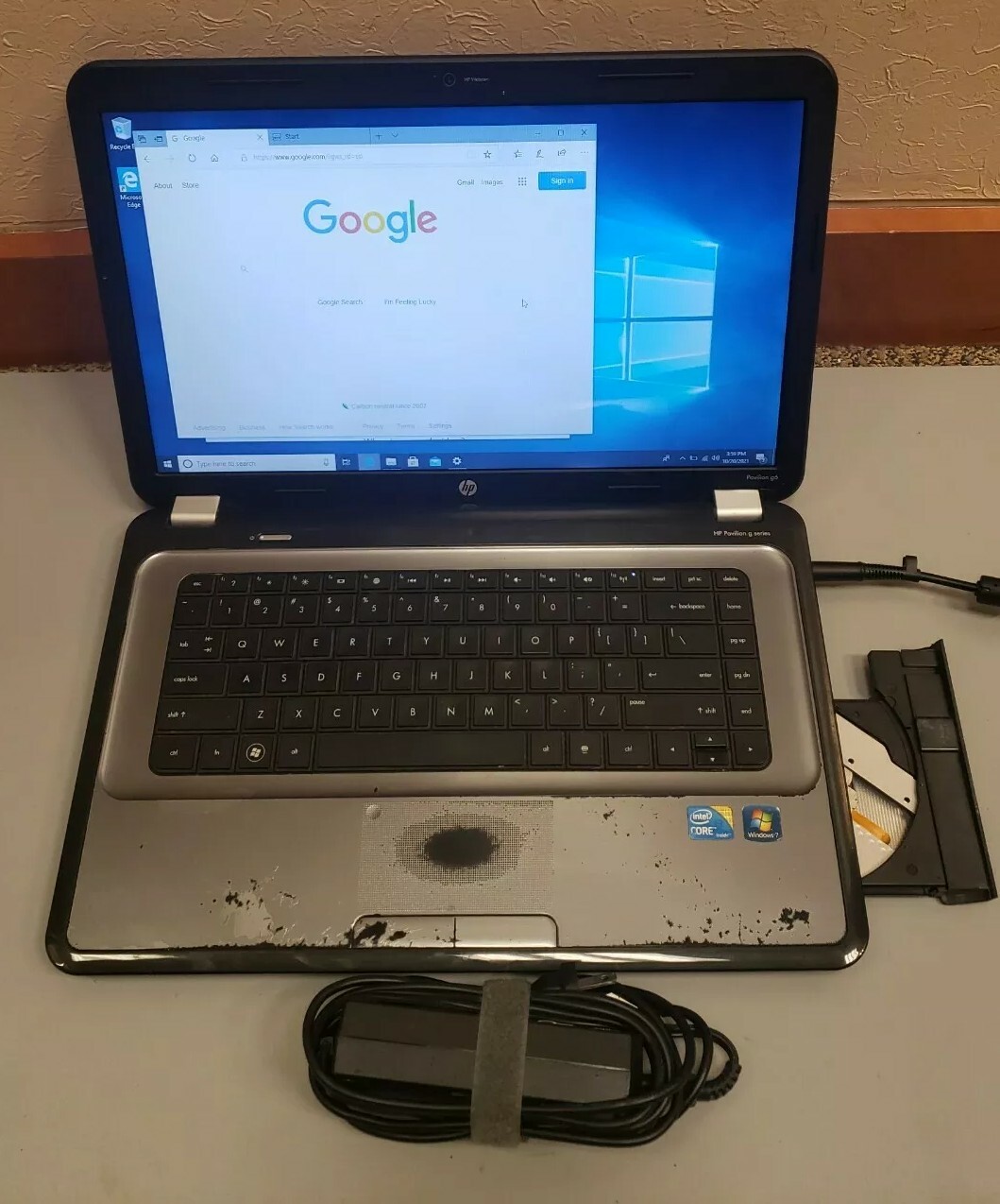 HP Pavilion g6 Intel Core i3 M370 2.40GHz 3GB RAM 120GB HDD WEBCAM WIN 10