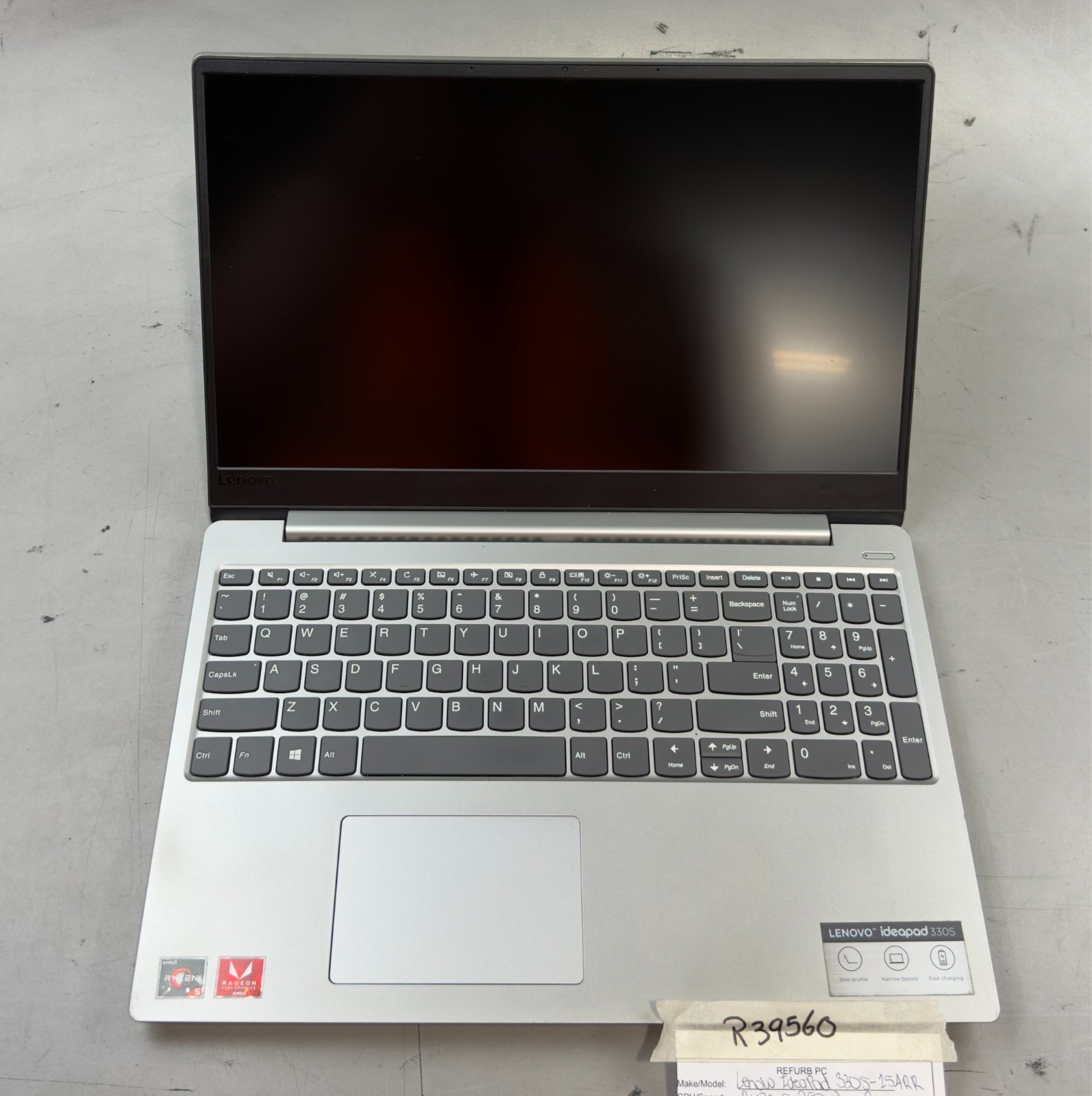 Lenovo Ideapad 330S-15ARR Ryzen 5 2500U / 8GB RAM / NO SSD -RL6011