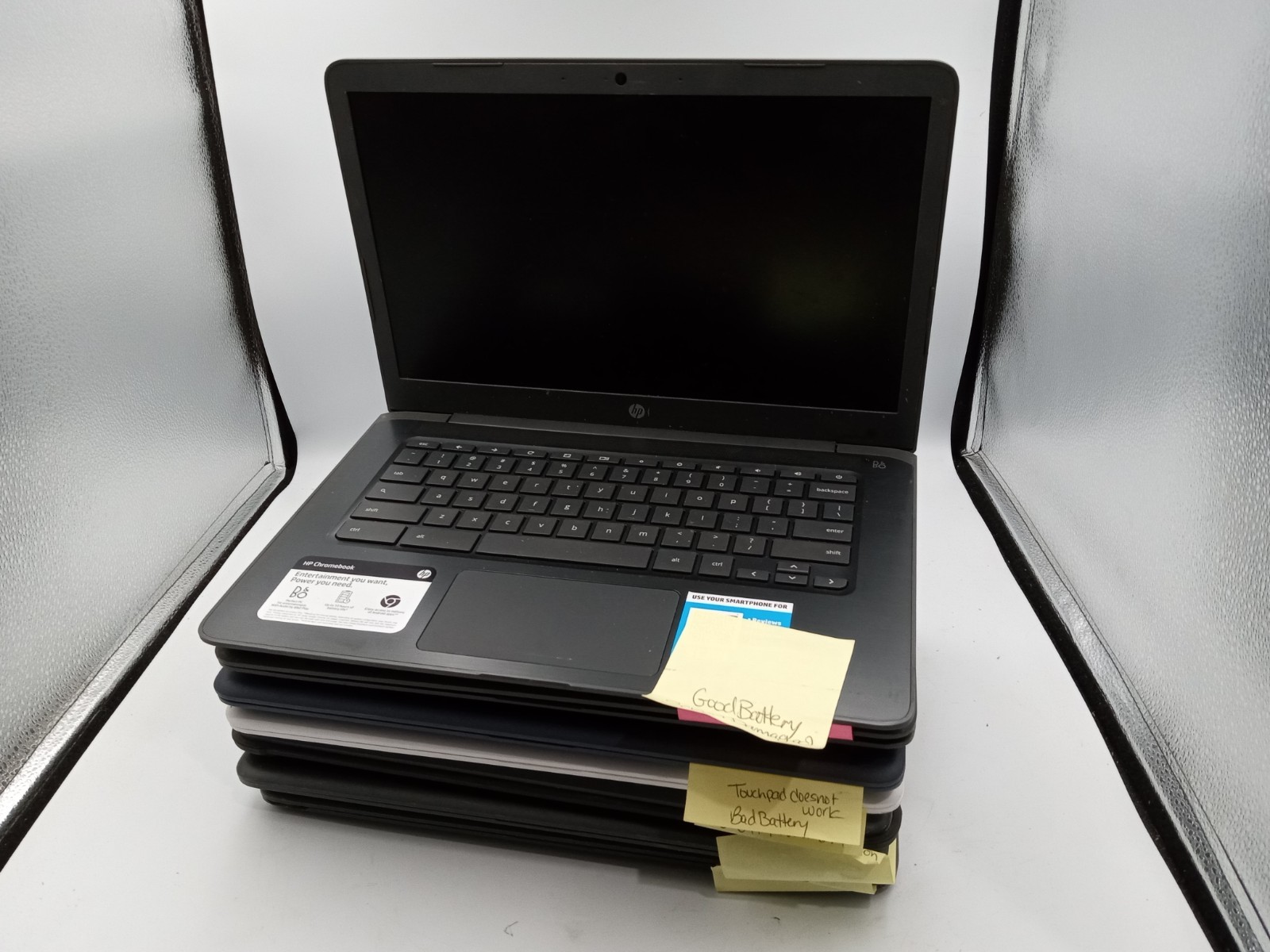 Lot of 7 – HP Chromebook 14 – 14″ Laptops – FOR PARTS – VARIOUS ISSUES -RR