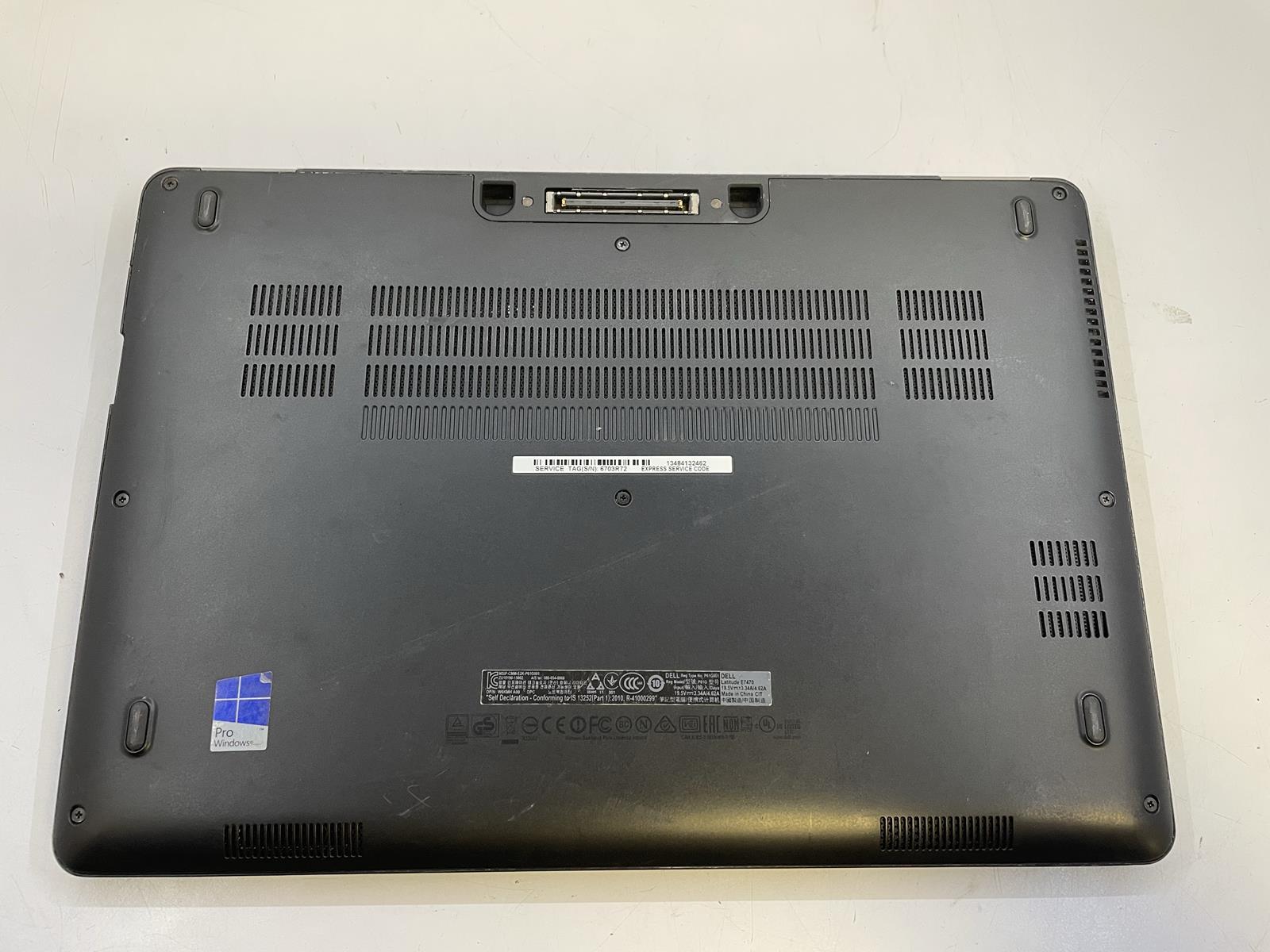 DELL LATITUDE E7470 Laptop w/ Intel Core i5-6300U 2.40 GHZ + 8 GB |No HD/Battery
