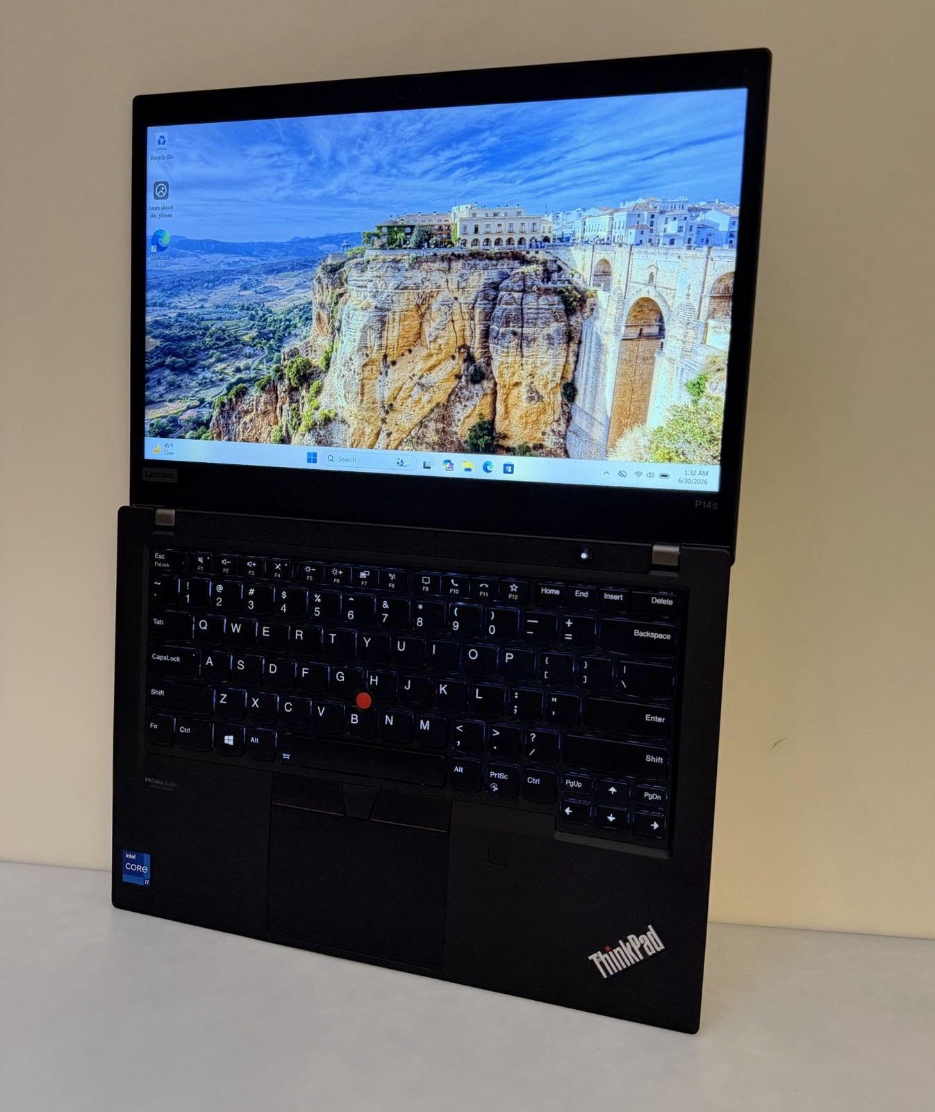 Lenovo ThinkPad P14s Gen 2 14″ Core i7-1165G7 16GB 256GB NVMe T500 Win11 Pro.