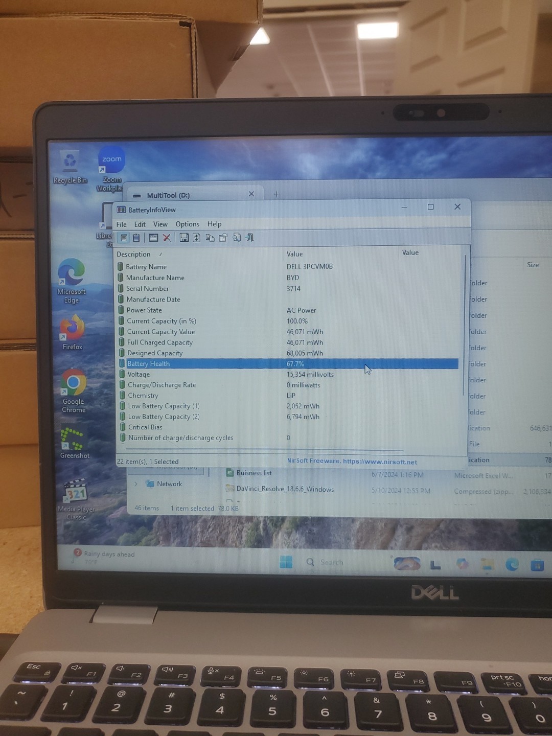 Dell Precision 3550 Laptop – i5-10310U 8GB 256GB SSD 15.6″ 051326-2