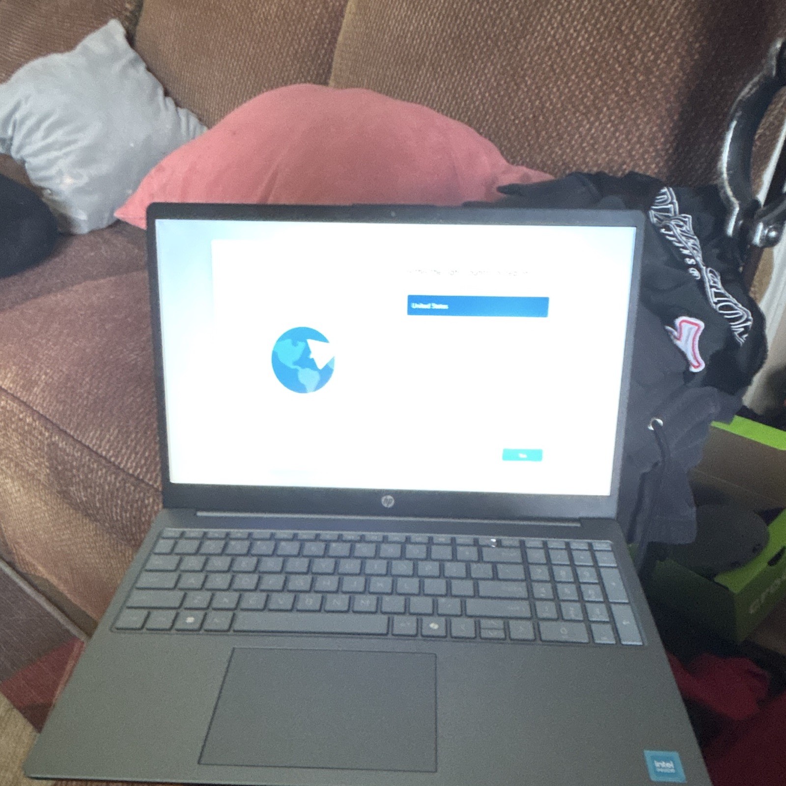 HP 16in Intel Windows Silver Laptop HDD+SSD USB-C USB 3.0 HDMI Charger