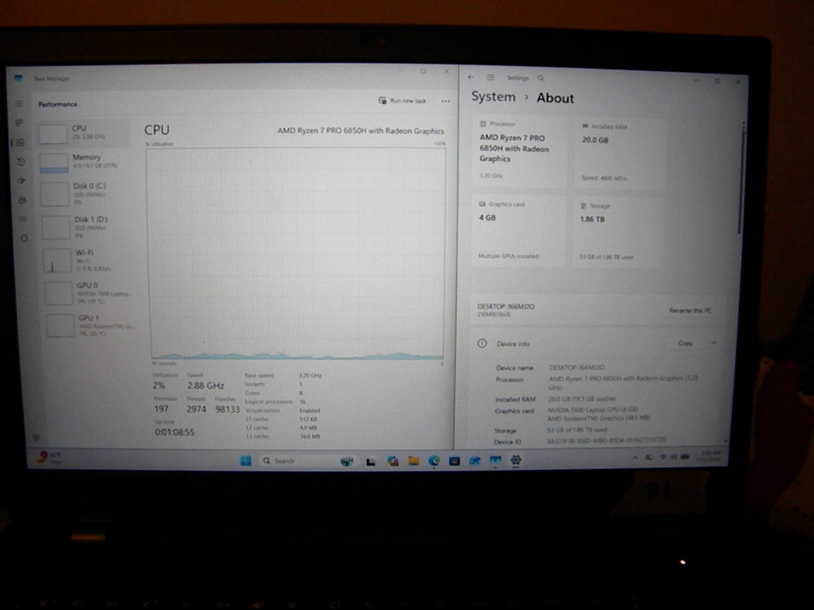 Lenovo ThinkPad P15v Gen 3 15.6″ 2TB SSD, AMD Ryzen 7 PRO 20GB