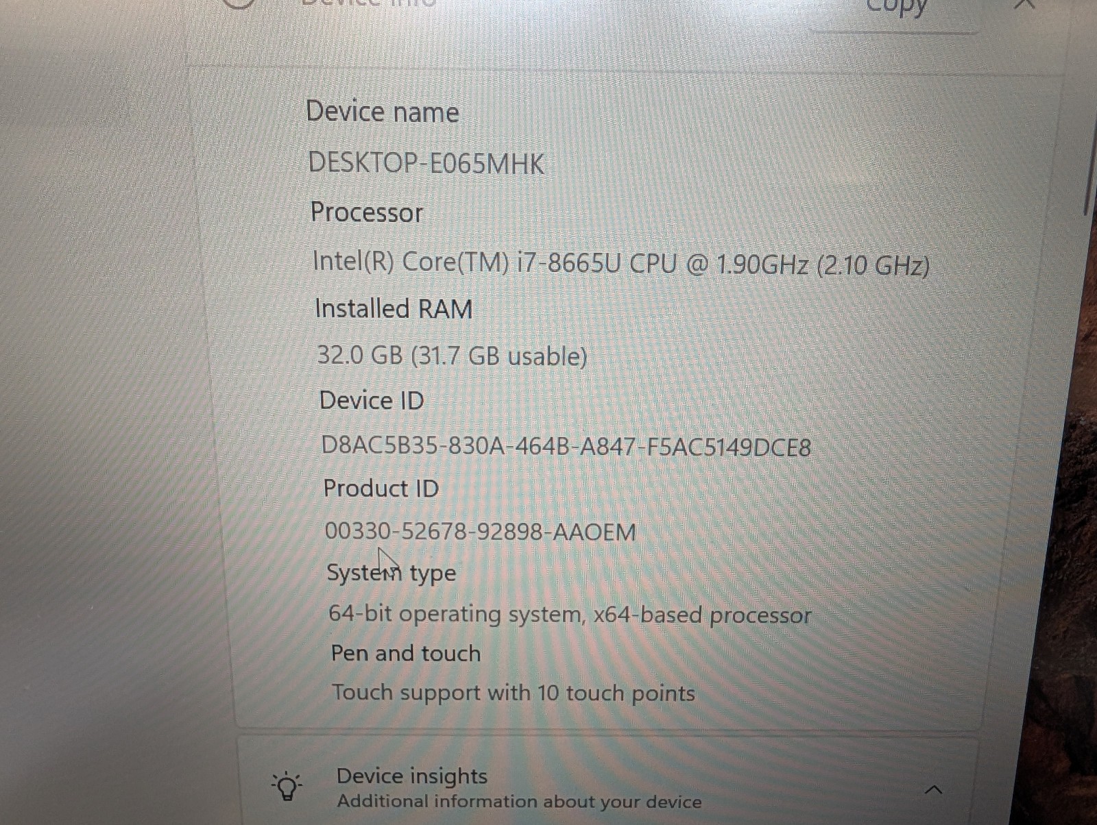 Lenovo ThinkPad L490 14″ Touch i7-8665U 1.90GHz 32GB DDR4 1TB NVMe SSD W11P KEF