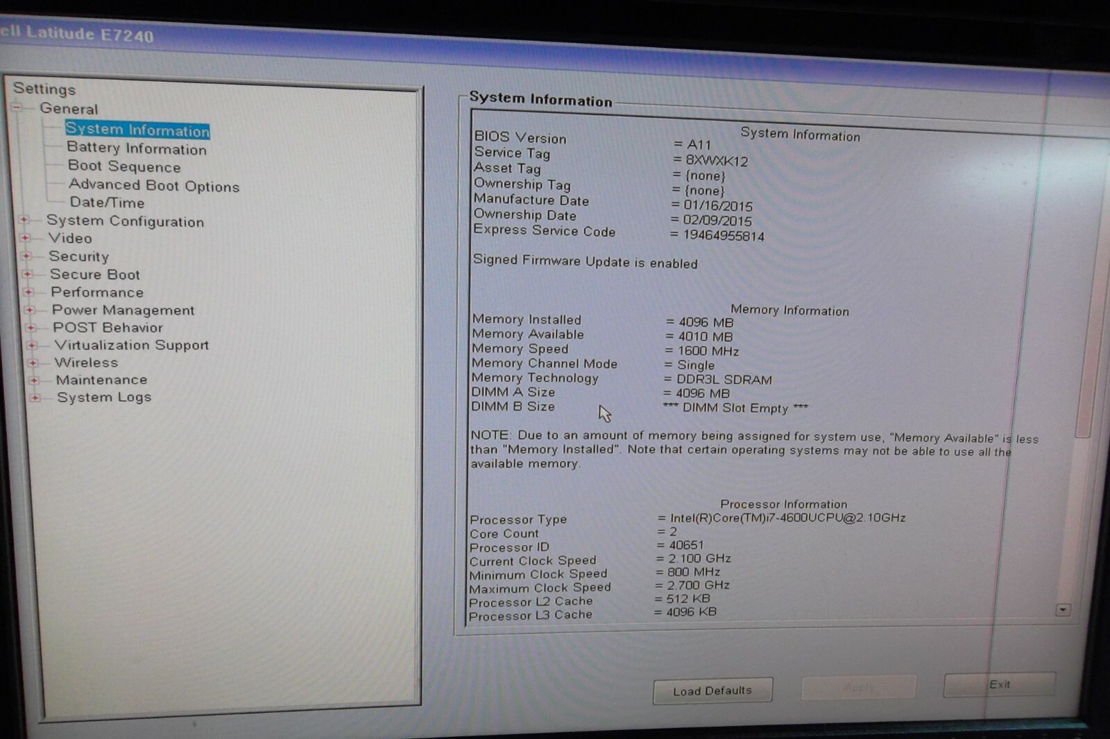 Dell Latitude E7240 Ultrabook 12.5″ Intel Core i7-4600U 2.1GHz 1080p Wi-Fi Touch