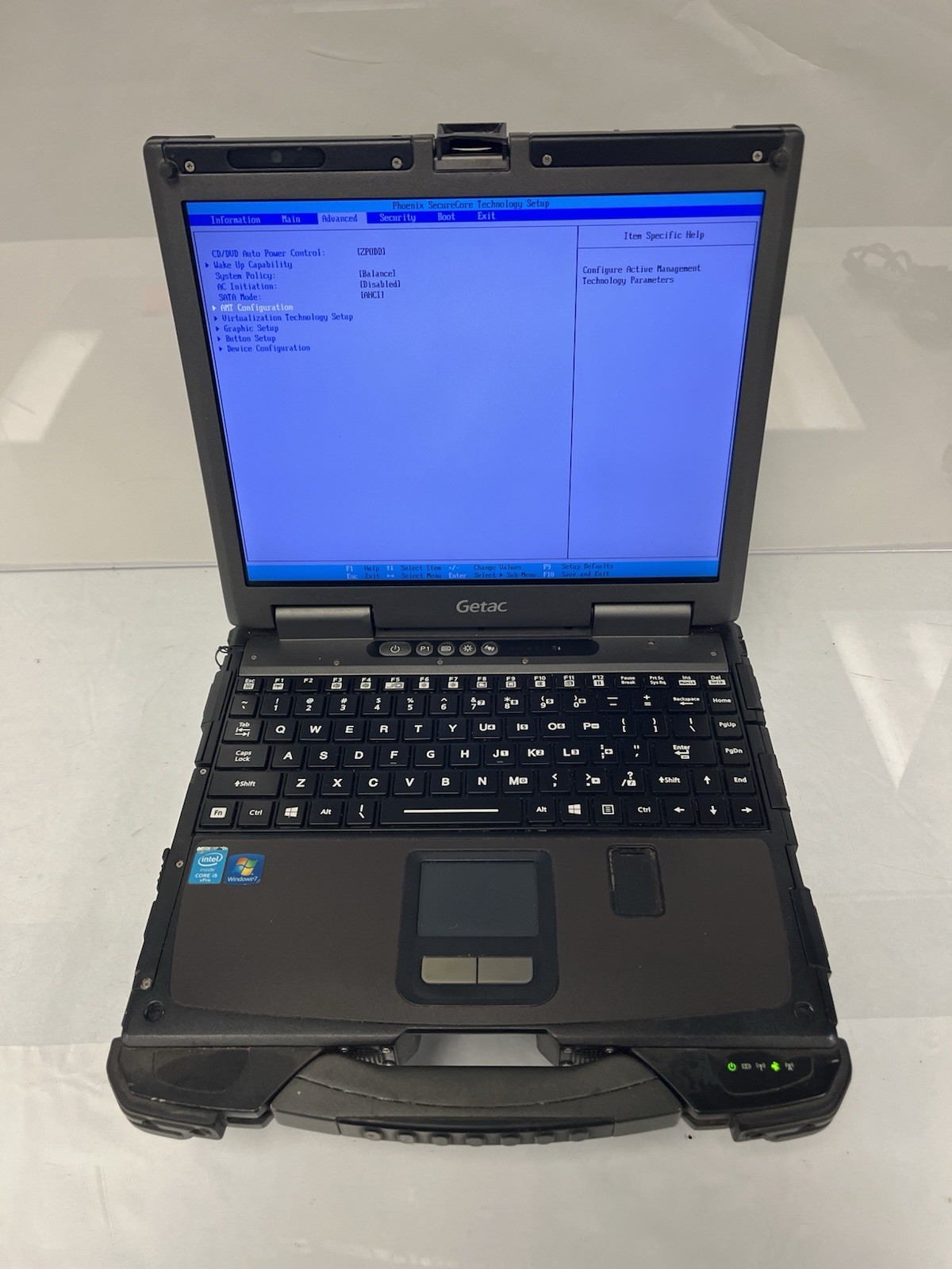 Getac B300 G5 Rugged Touch 13.3″ i5-4300M 2.60GHz 4GB Ram 128GB SSD 14869 Hours