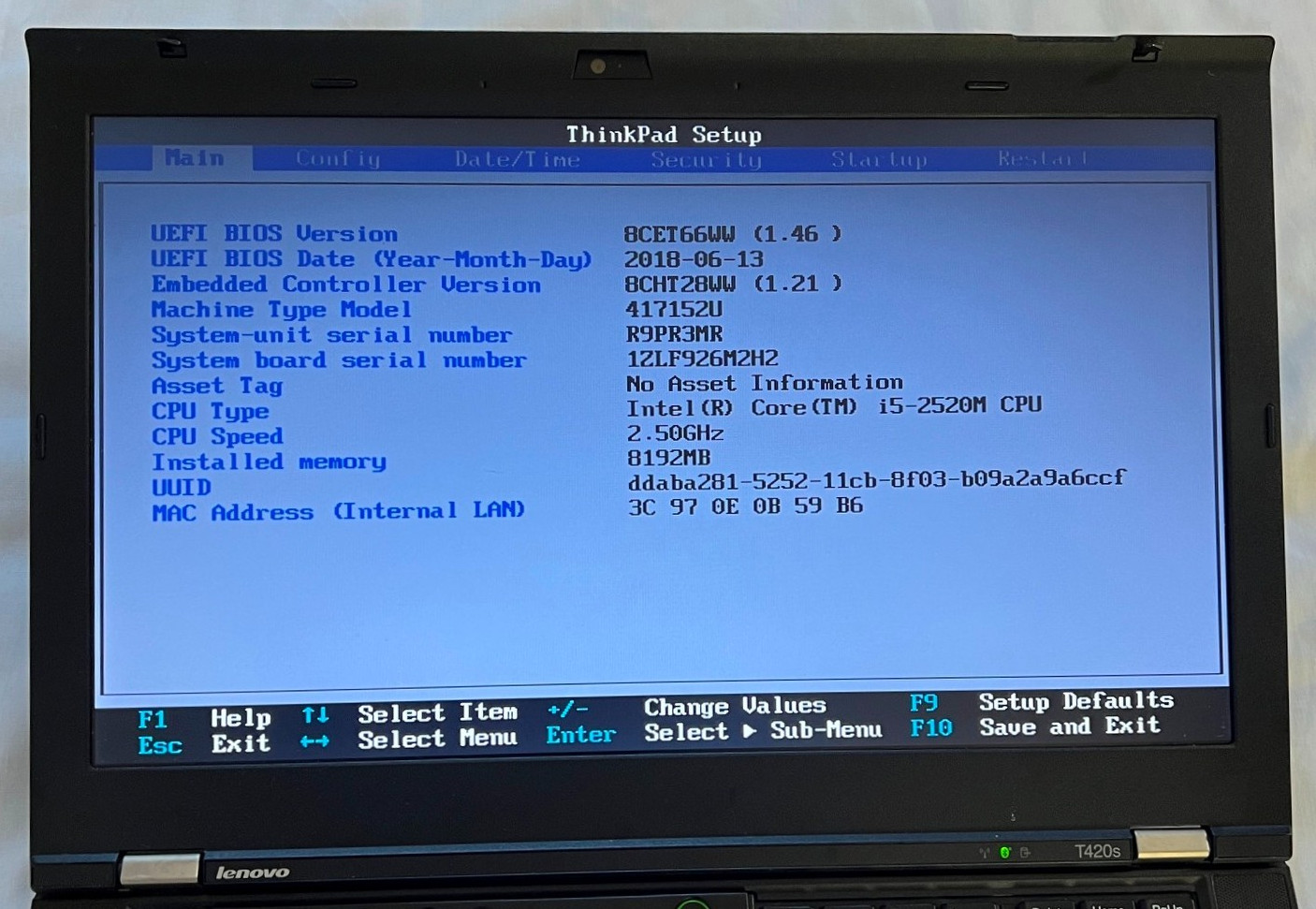 Lenovo Thinkpad T420S I5 8GB Ram 500GB drive webcam win11 PRO charger read