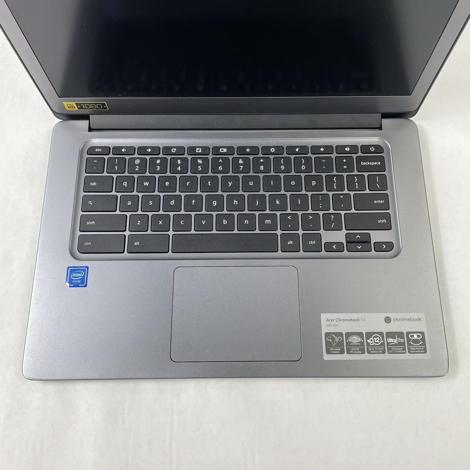 Acer Chromebook 14 CB3-431 14″ Celeron N3160 1.60 GHz 4 GB RAM 16 GB HDD No AC
