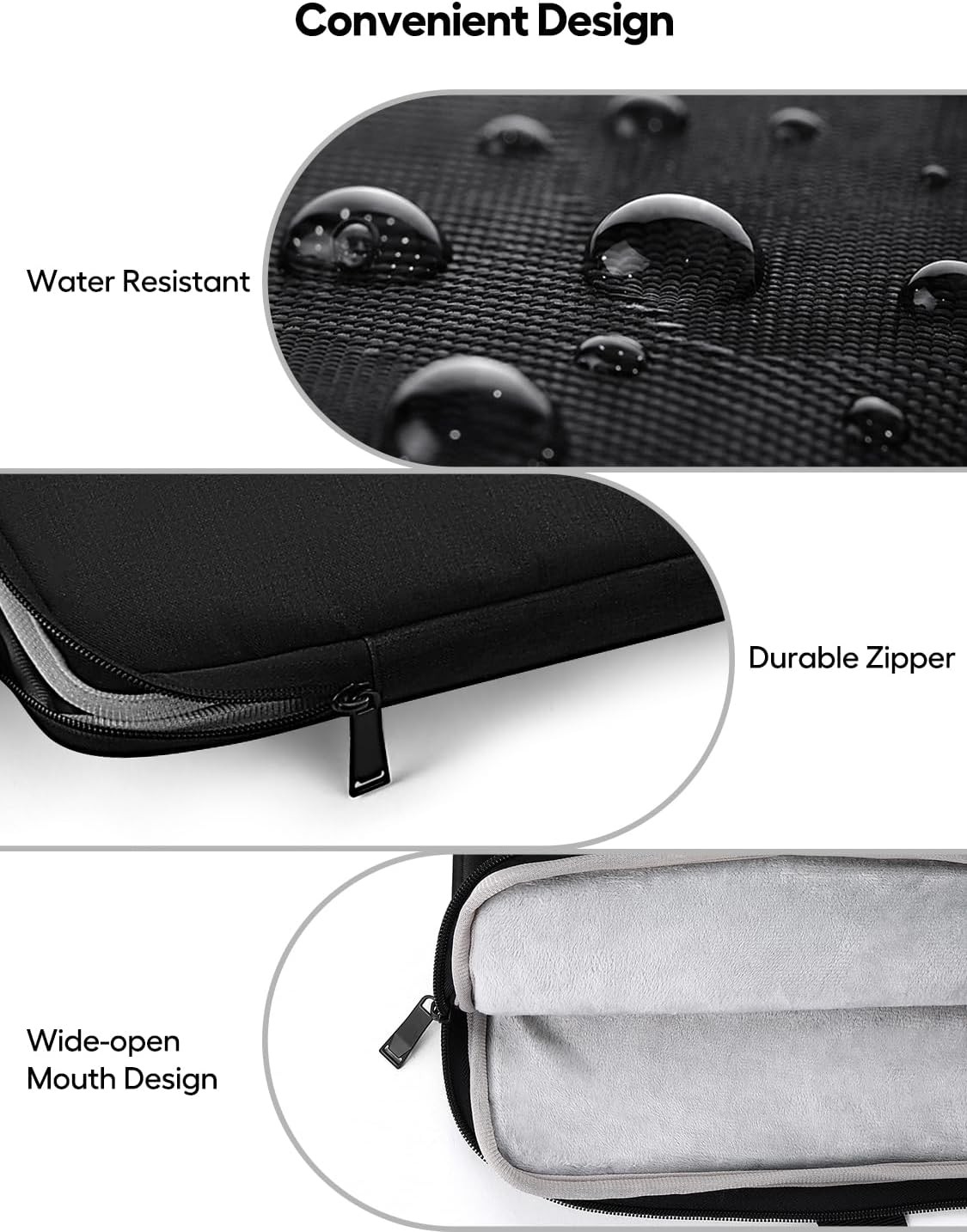 Laptop Sleeve 19.5-inch for Laptop/Portable Monitor/Notebook/Tablet with Large C