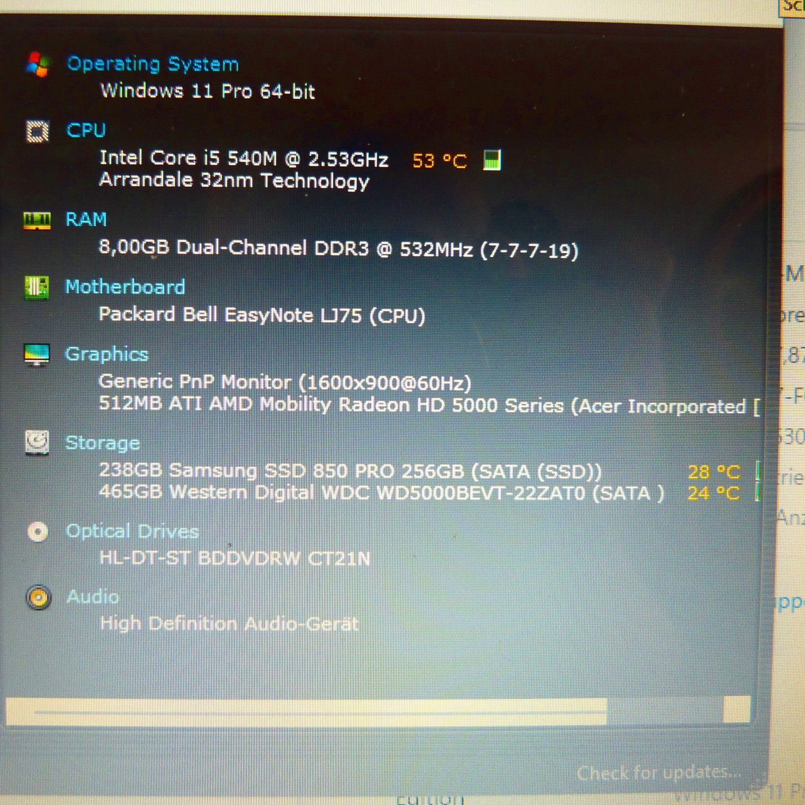 PB LJ75 Multimedia 17 inch HDPLUS I 756GB HDD SSD Windows 11 Pro l BLURAY HDMI