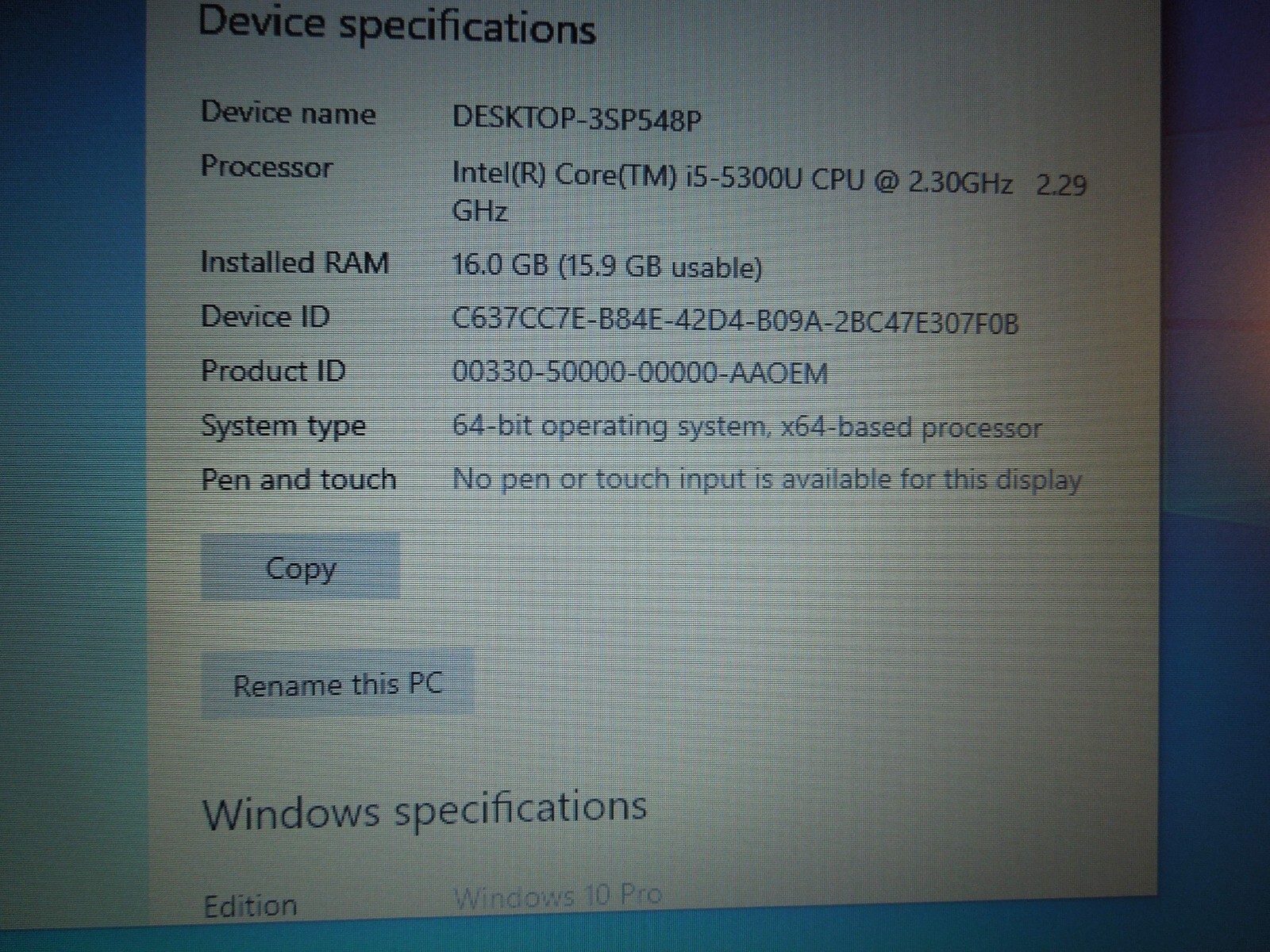 Dell Latitude E5450 Laptop Computer -14″Screen -Windows 10 -500 GB HDD -16GB Ram