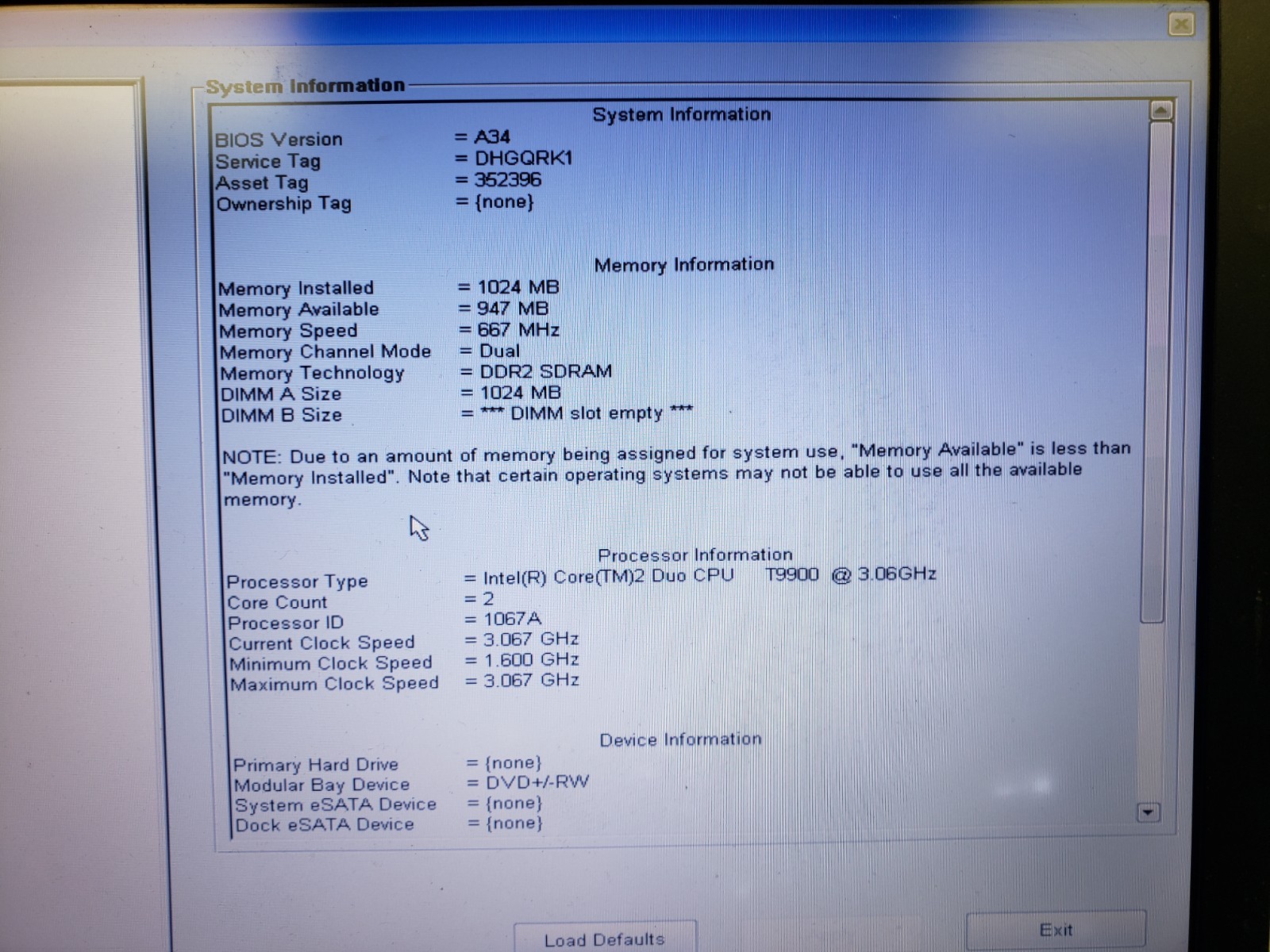 Dell Latitude E6400 Laptop 14″ Intel 2 core 3.06GHz 1GB RAM read ad FREE SHIP