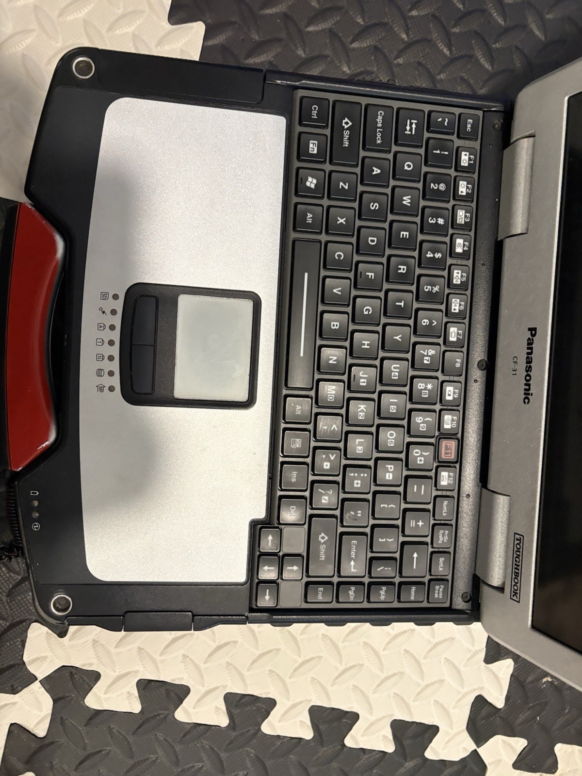 Panasonic Toughbook CF-31 Rugged Laptop Red Silver Black Optical Drive