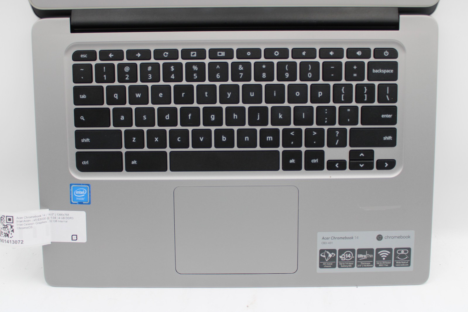 Acer Chromebook 14 N16P1 _ Atom x5-E8000 @ 1.04 _ 4GB / 32GB _ ChromeOS _ No AC