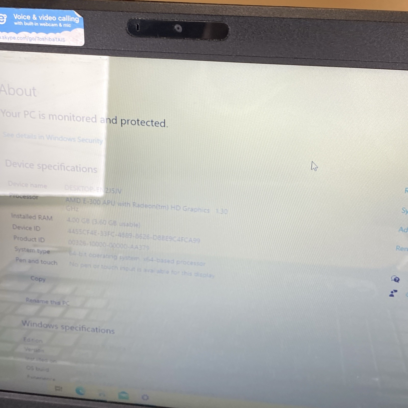 Toshiba Satellite C655D-S5533 Tested No power / Data Wiped /