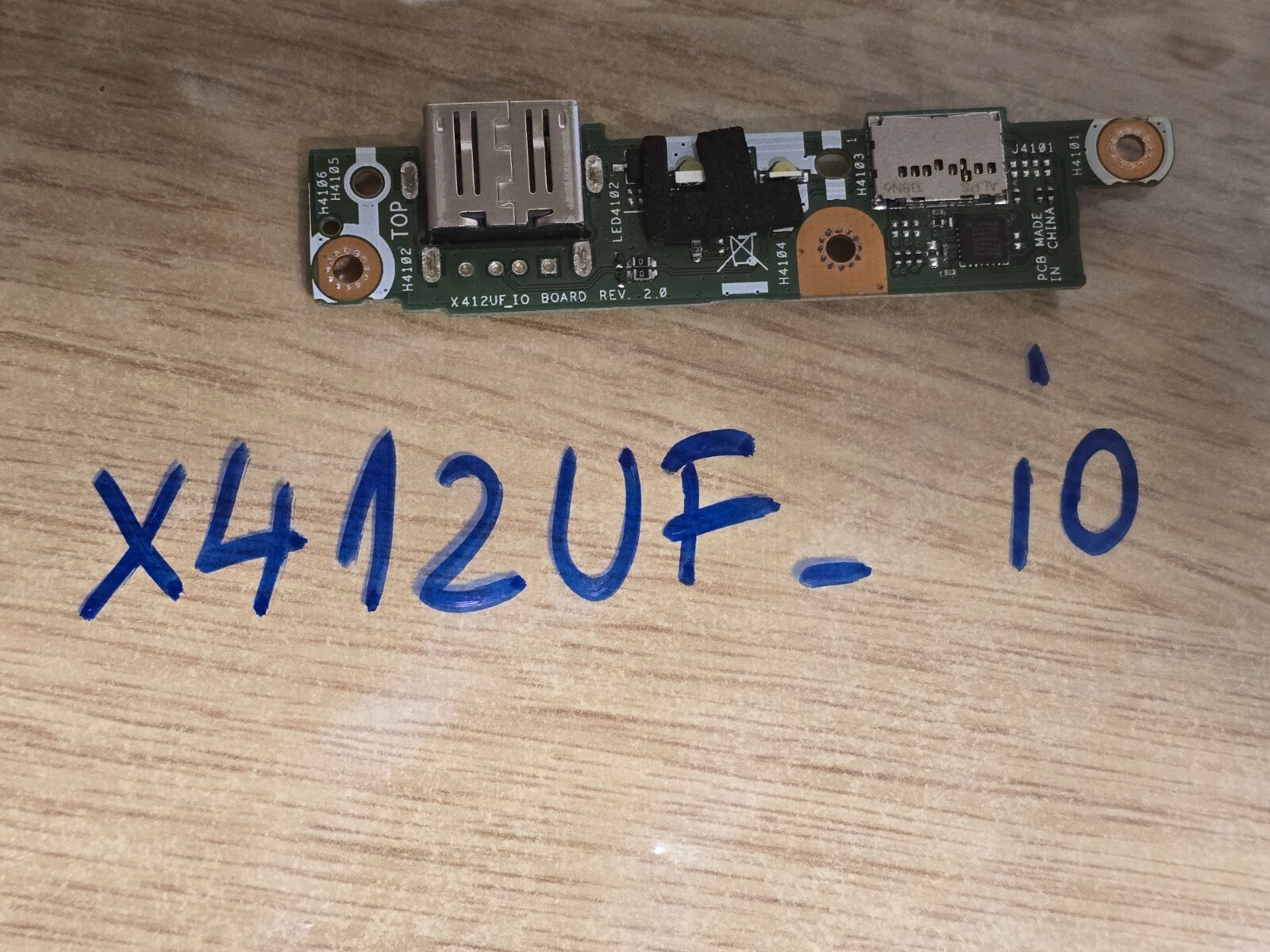 ASUS X412 X412U X412F USB LED SD CARD X412UF_IO BOARD REV. 2.0