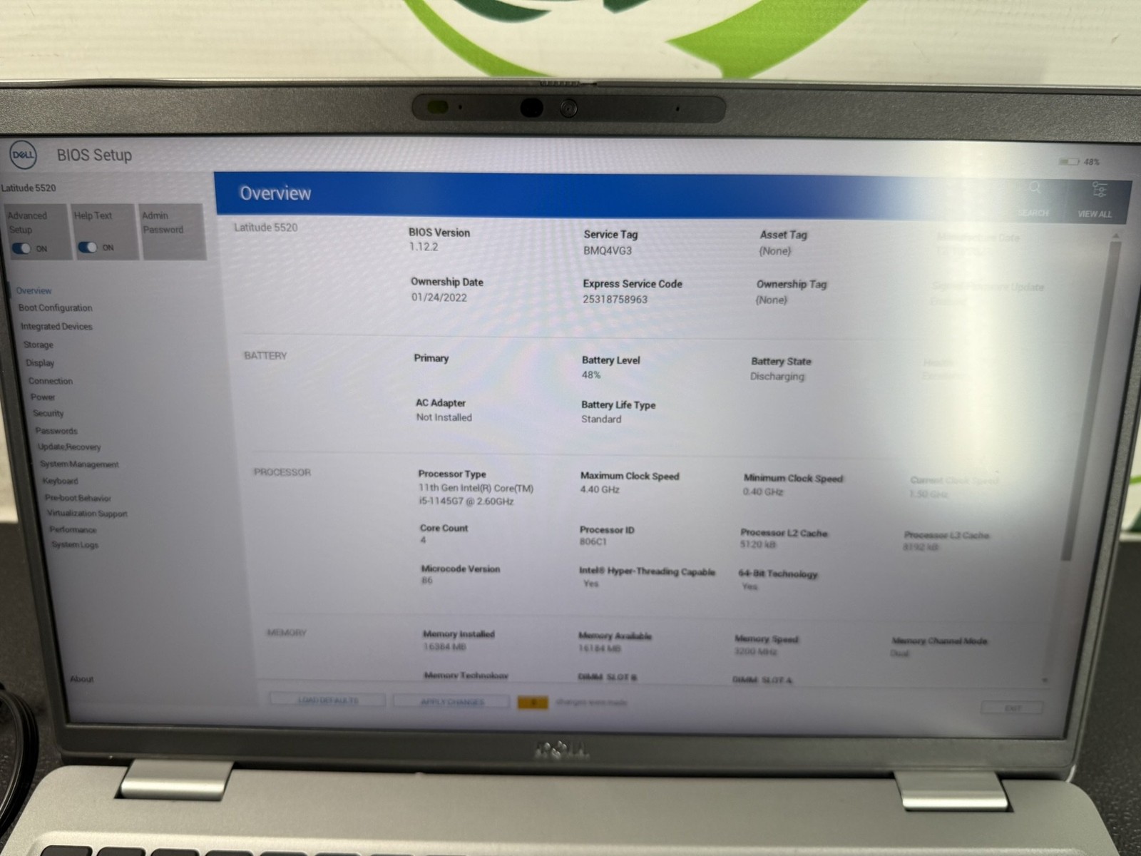 Dell Latitude 5520 15.6″ i5-1145G7 2.60GHz 16GB DDR4 256GB SSD Win11 Pro – READ