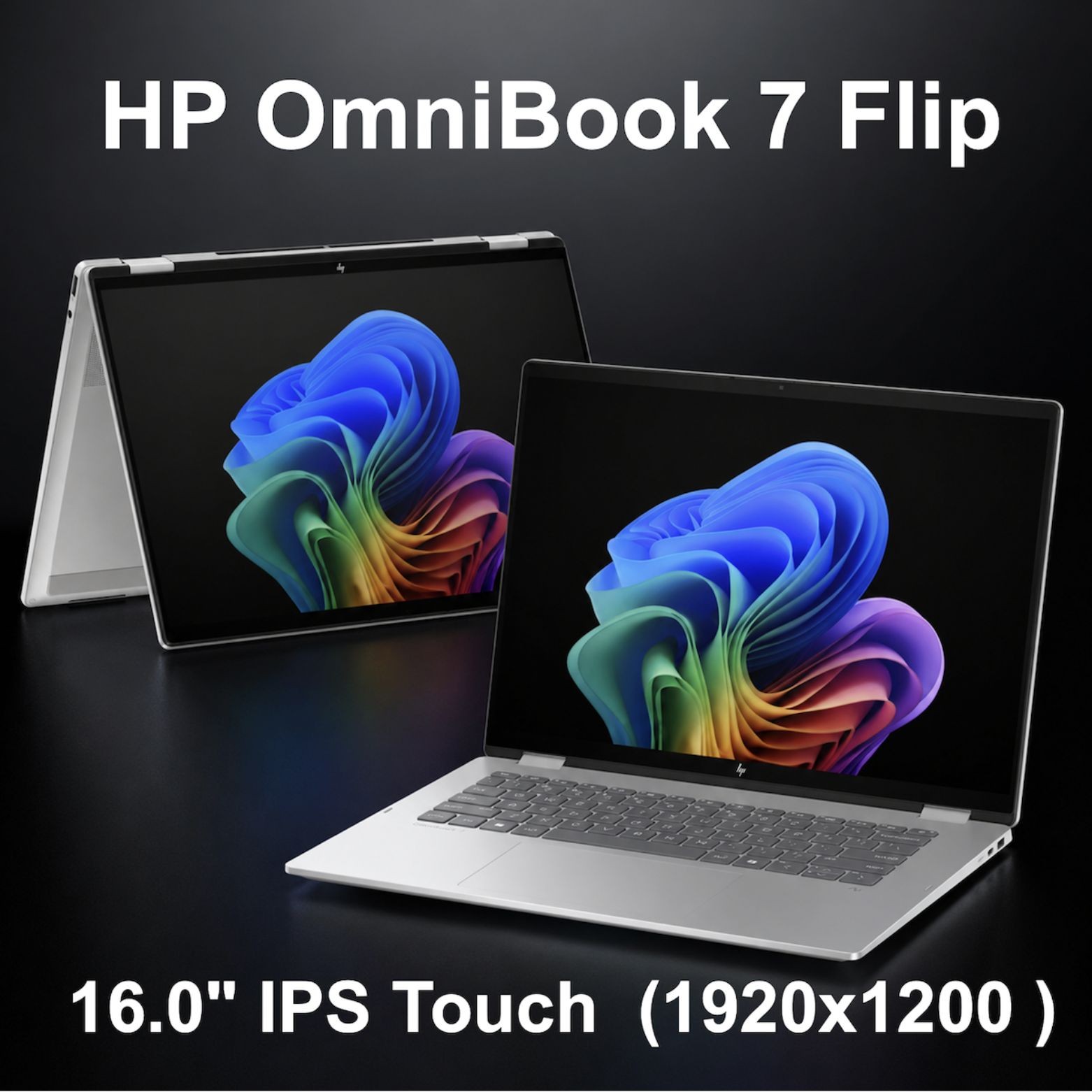 HP OmniBook 7 Flip 16″ WUXGA Touch Intel Ultra 7 258V 32GB 512GB SSD W11H Laptop