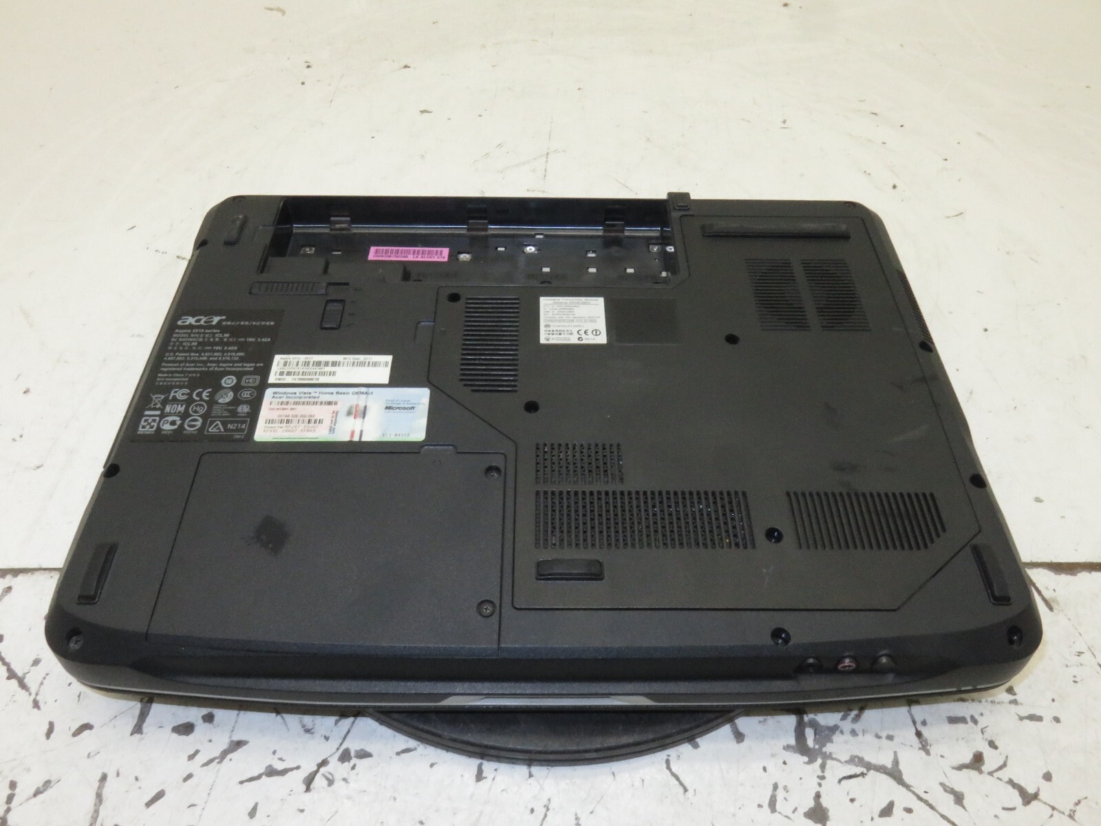 Acer Aspire 5315-2077 Laptop Intel Celeron 540 2GB Ram No HDD or Battery