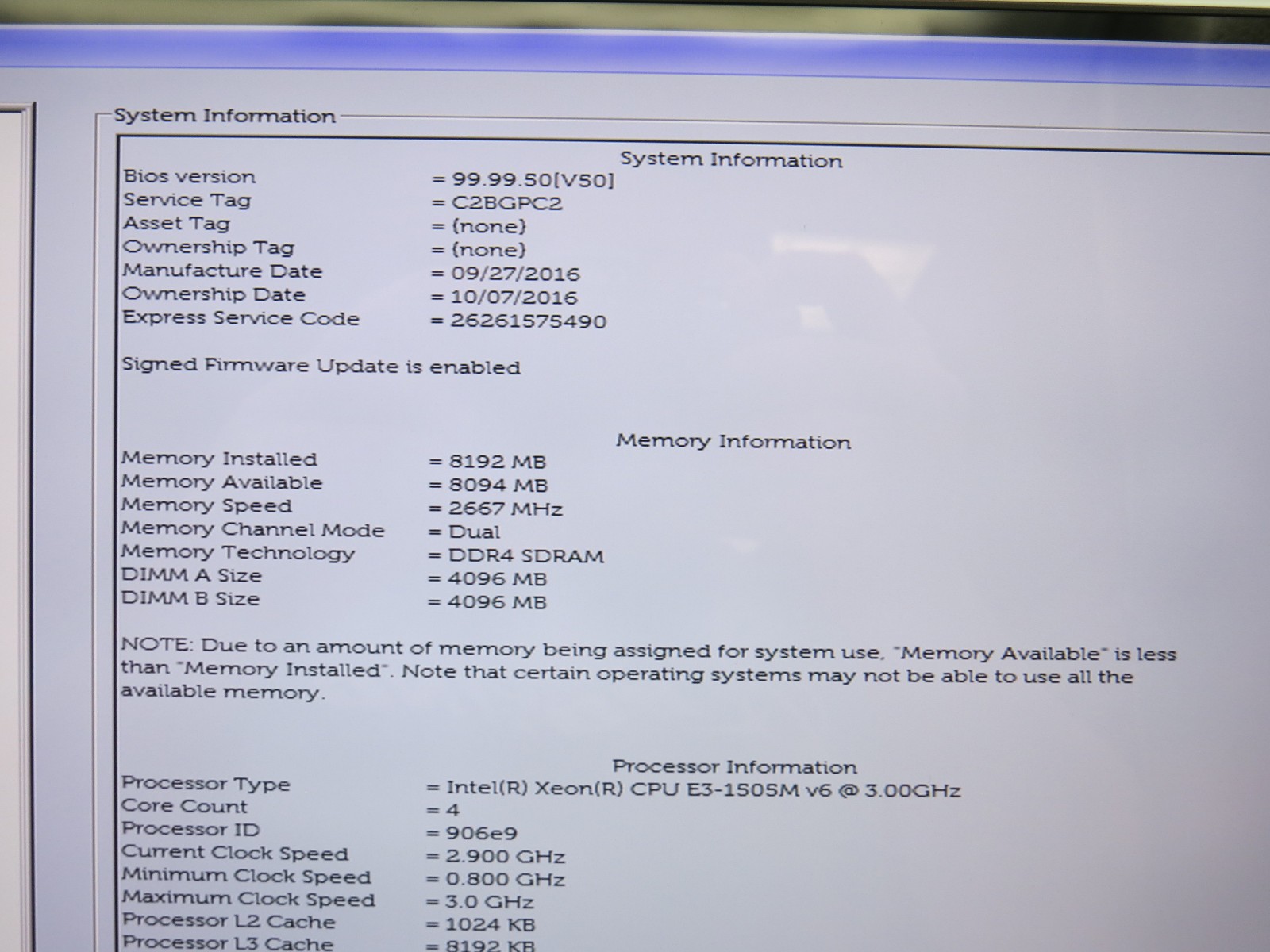 Dell Precision 5520 | E3-1505M@3GHz | 8GB/256GB | 15.6″ 4k Touch | No OS/AC/BATT