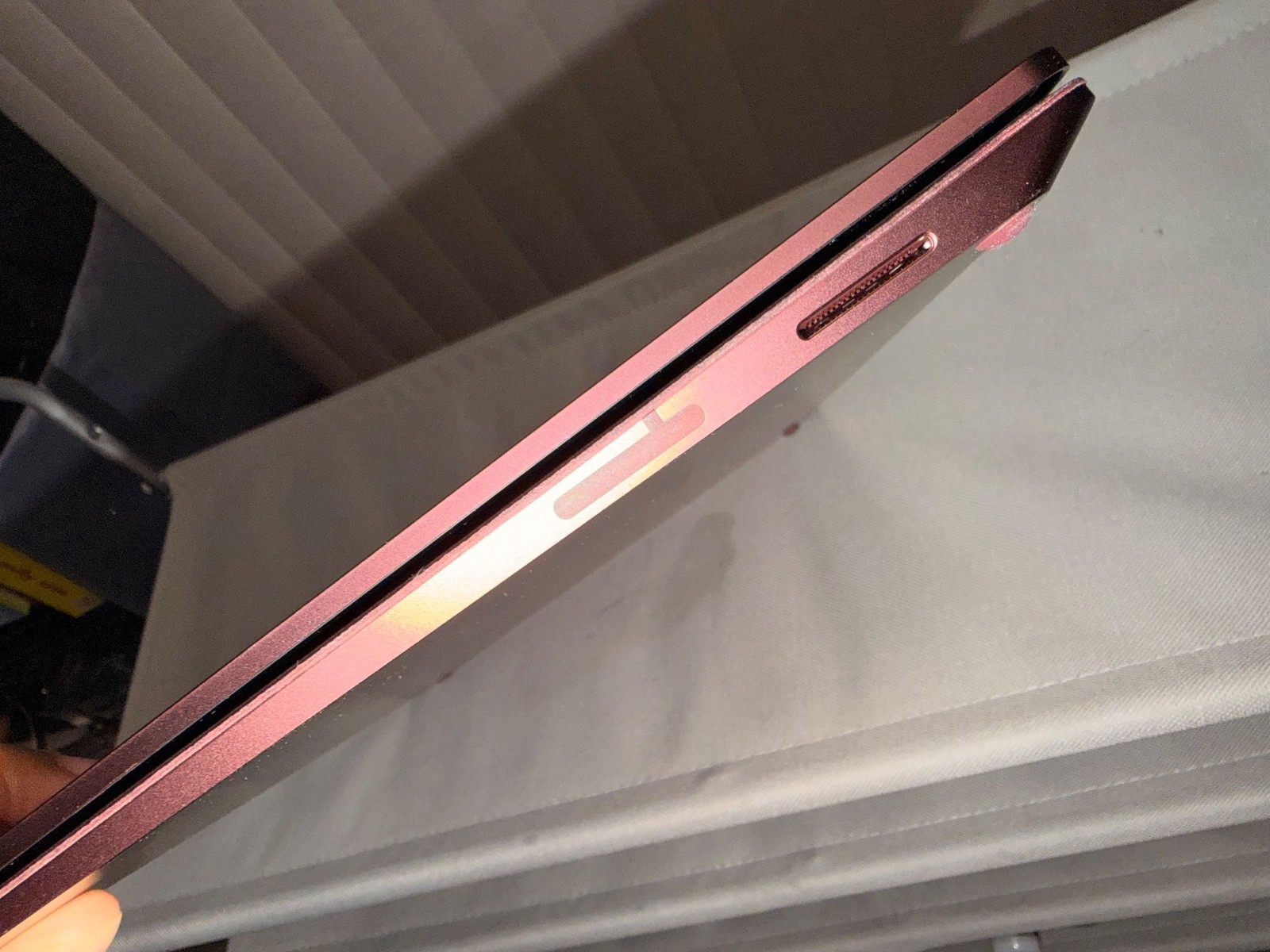 Windows10 Pro 13in. Burgundy Microsoft Surface laptop perfect condition.