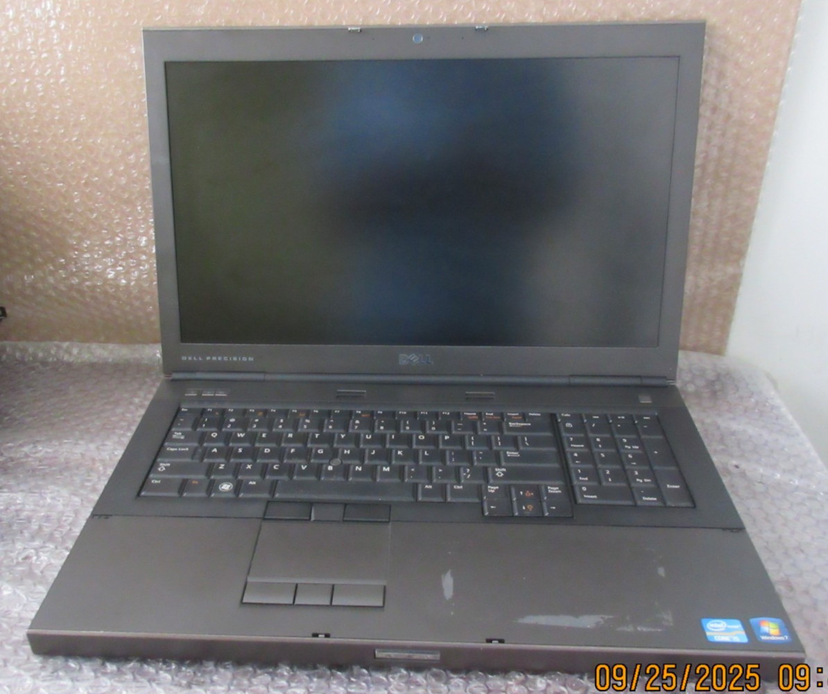Dell Precision M6600 Intel Core I7-2620M 2.70GHz 8GB RAM NO HDD/SSD/OS/BATTERY.