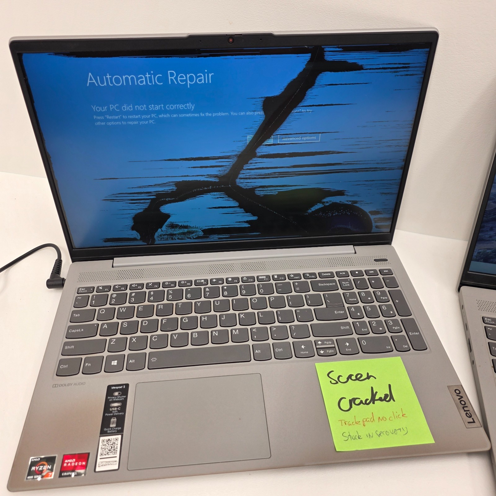 LOT OF 4 READ LENOVO IdeaPad 5 AND 3 15ARE05 15.6″ Ryzen 7 4700U 8GB 512gb SSD